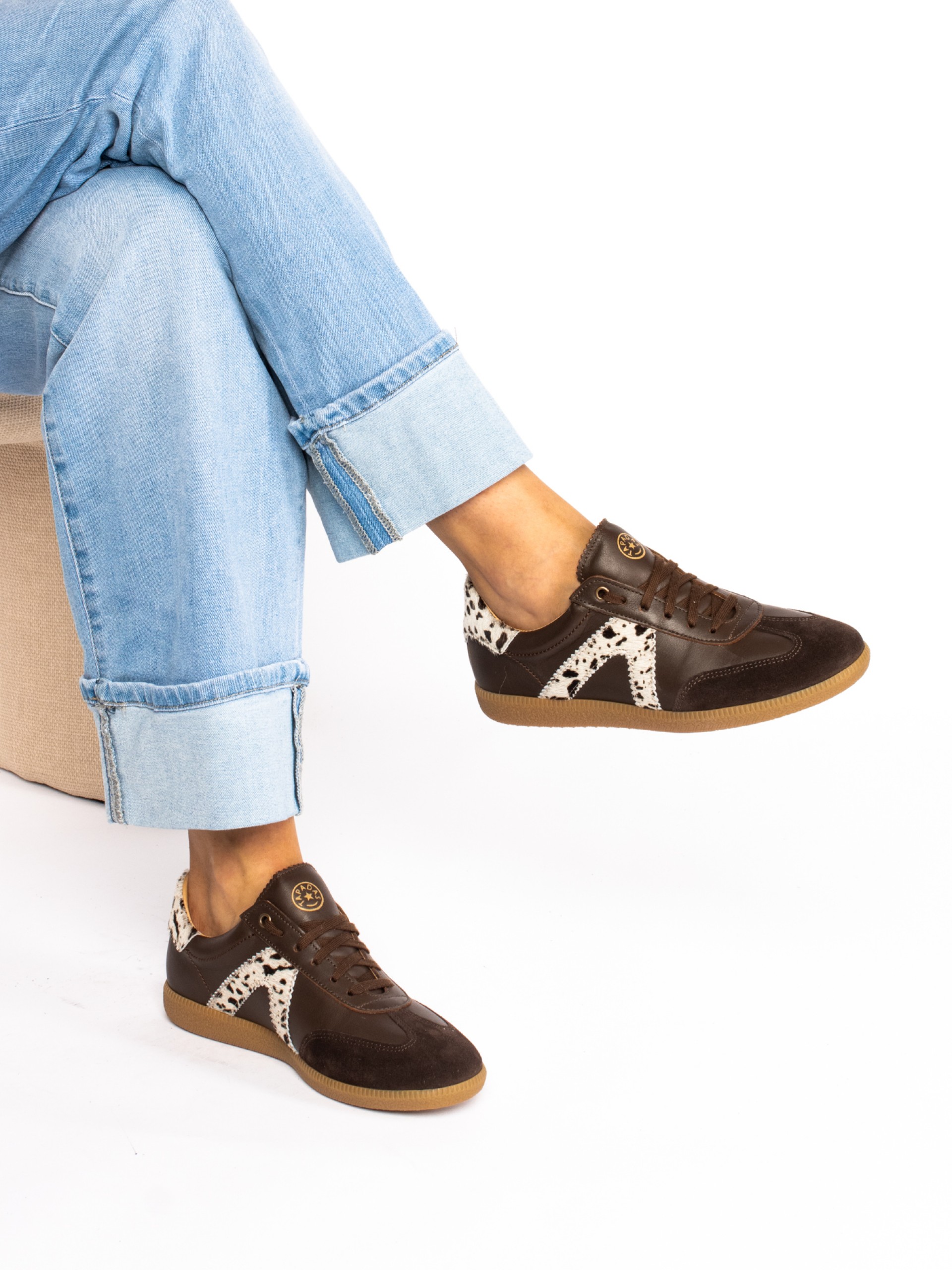 Sapato Desportivo em Pele e  Pêlo