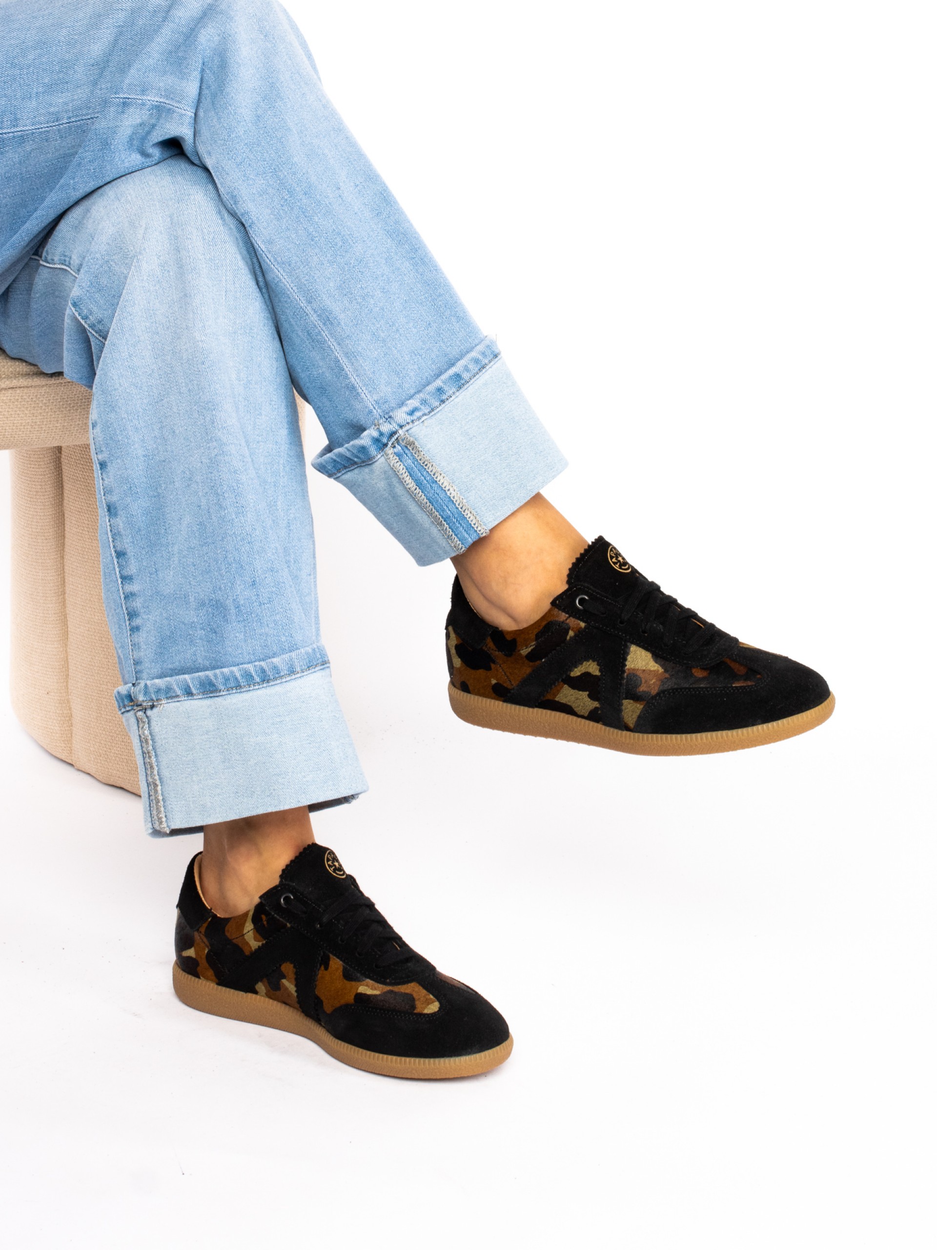 Sapato Desportivo em Pêlo com camurça