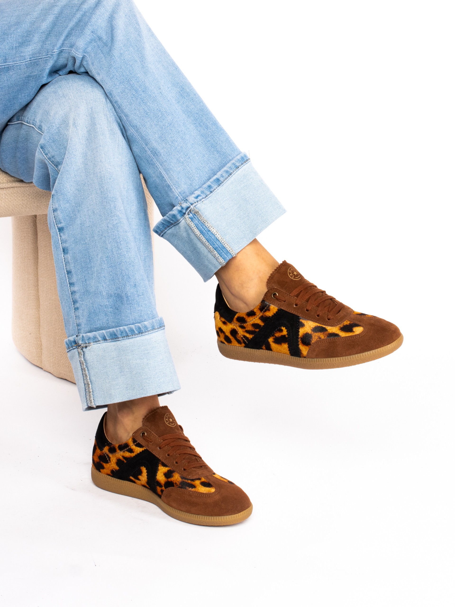 Sapato Desportivo em Pêlo com camurça