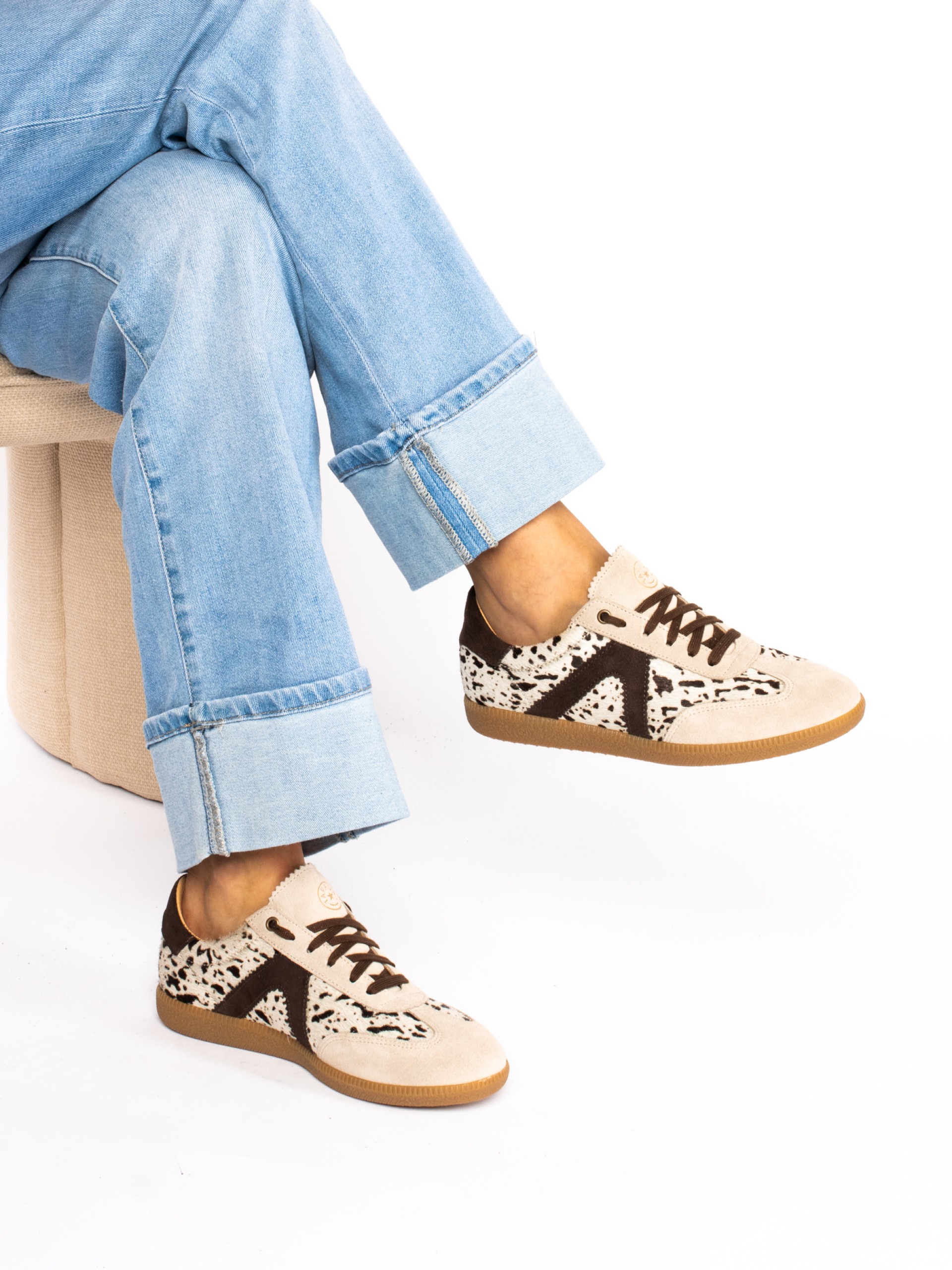 Sapato Desportivo em Pêlo com camurça