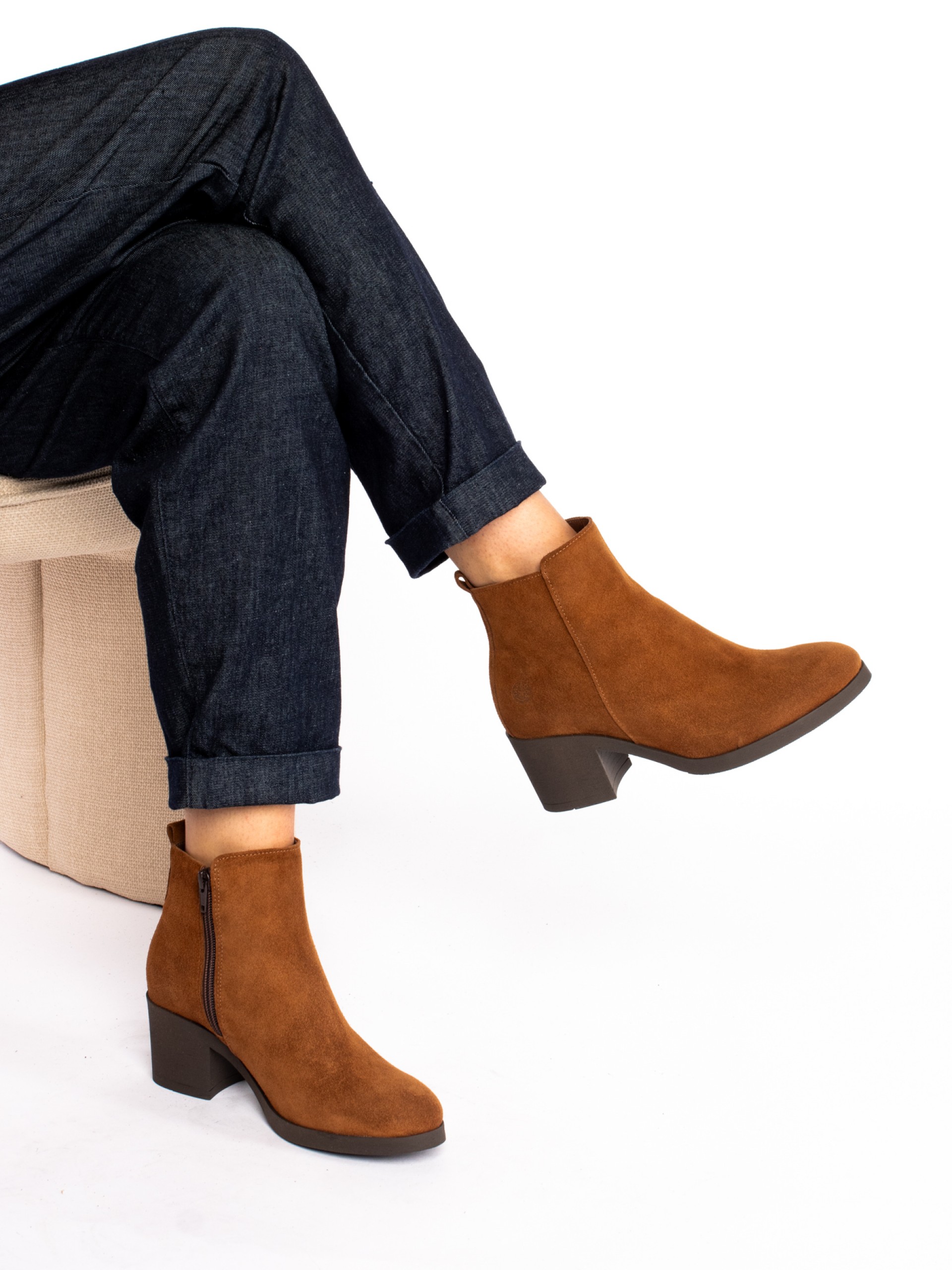 Smooth Suede Ankle boot