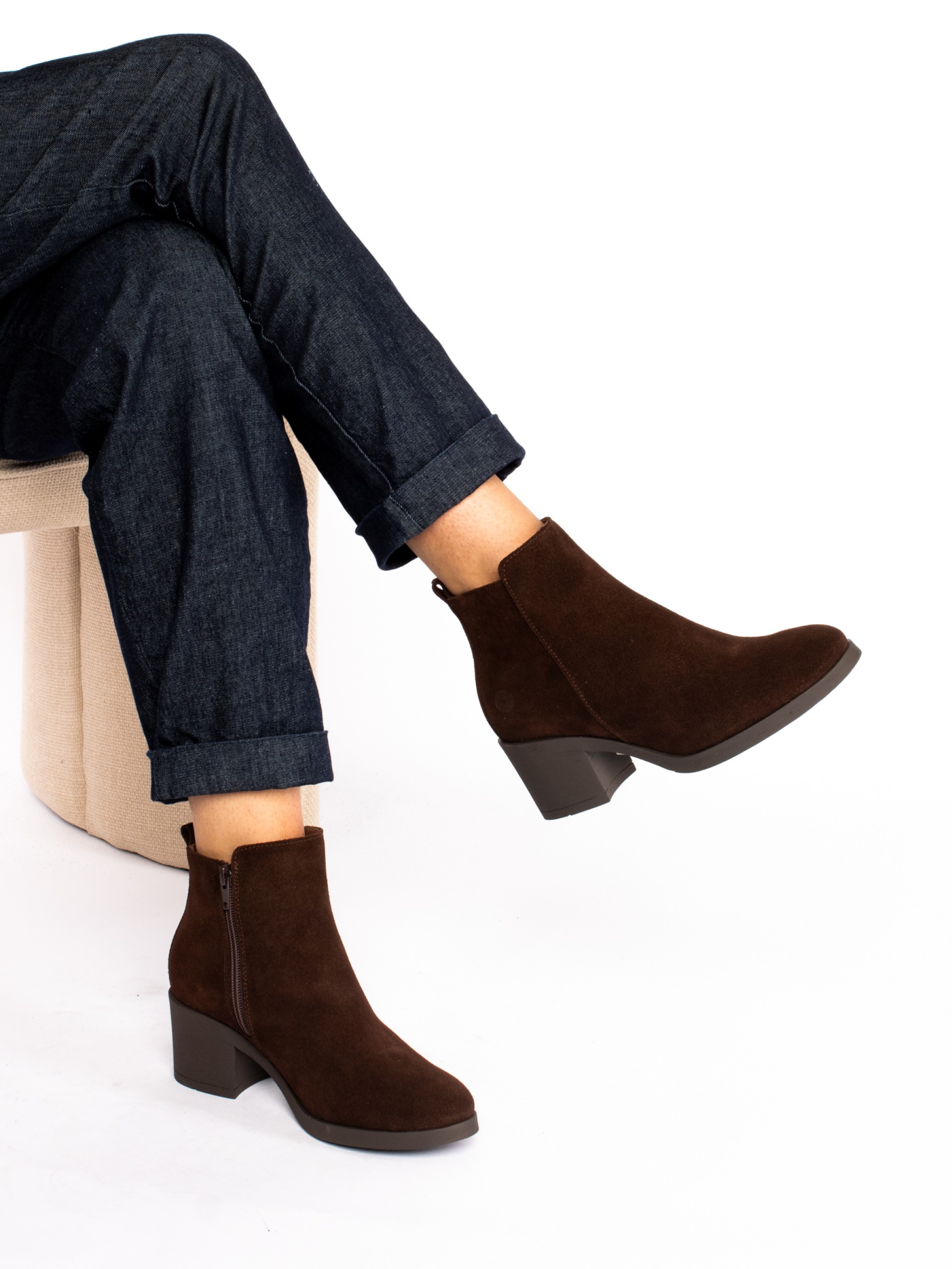 Smooth Suede Ankle boot