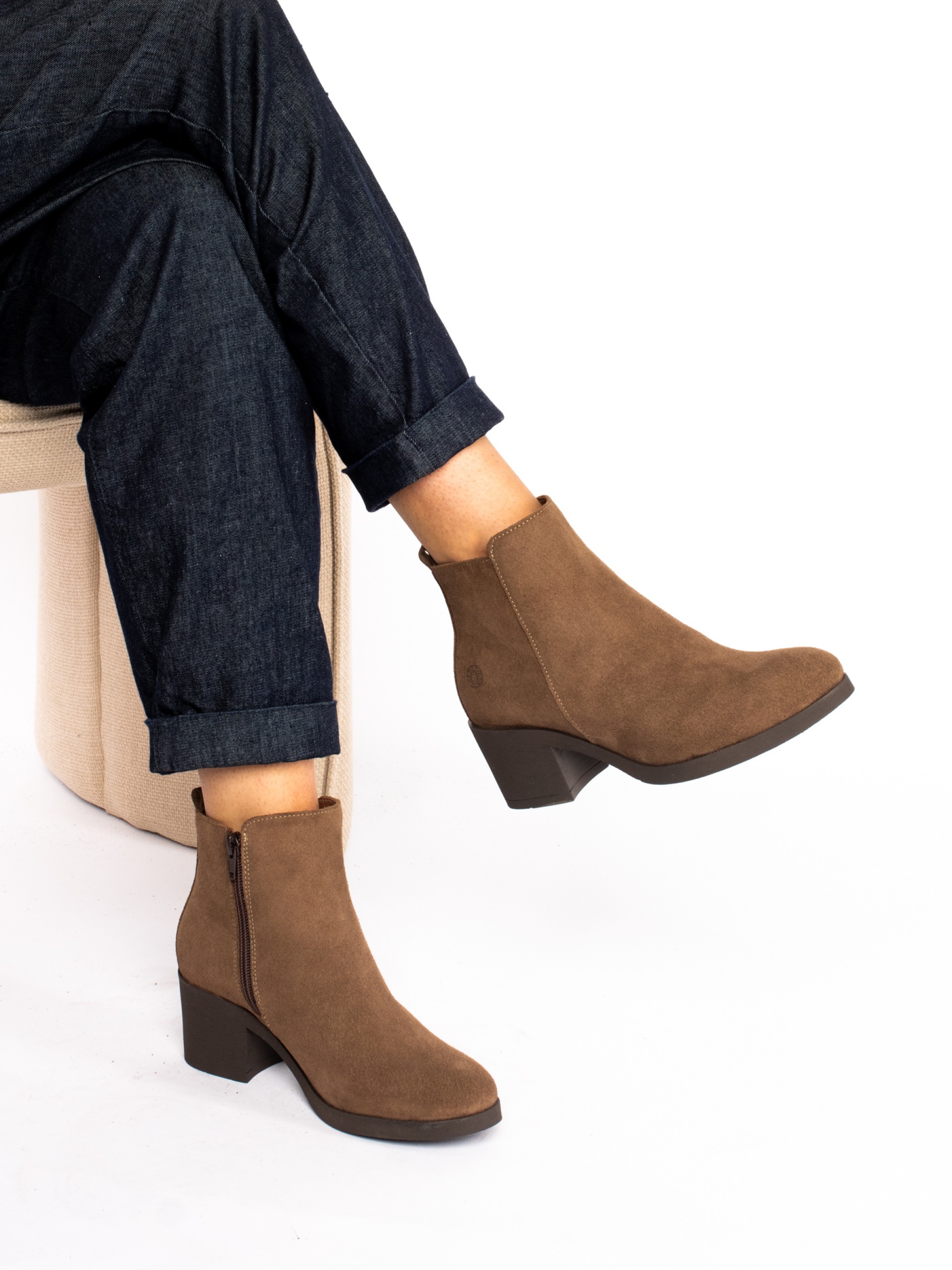 Smooth Suede Ankle boot