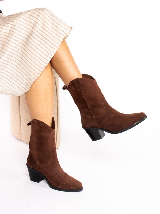 Bota texana em Camurça Bota texana em Camurça