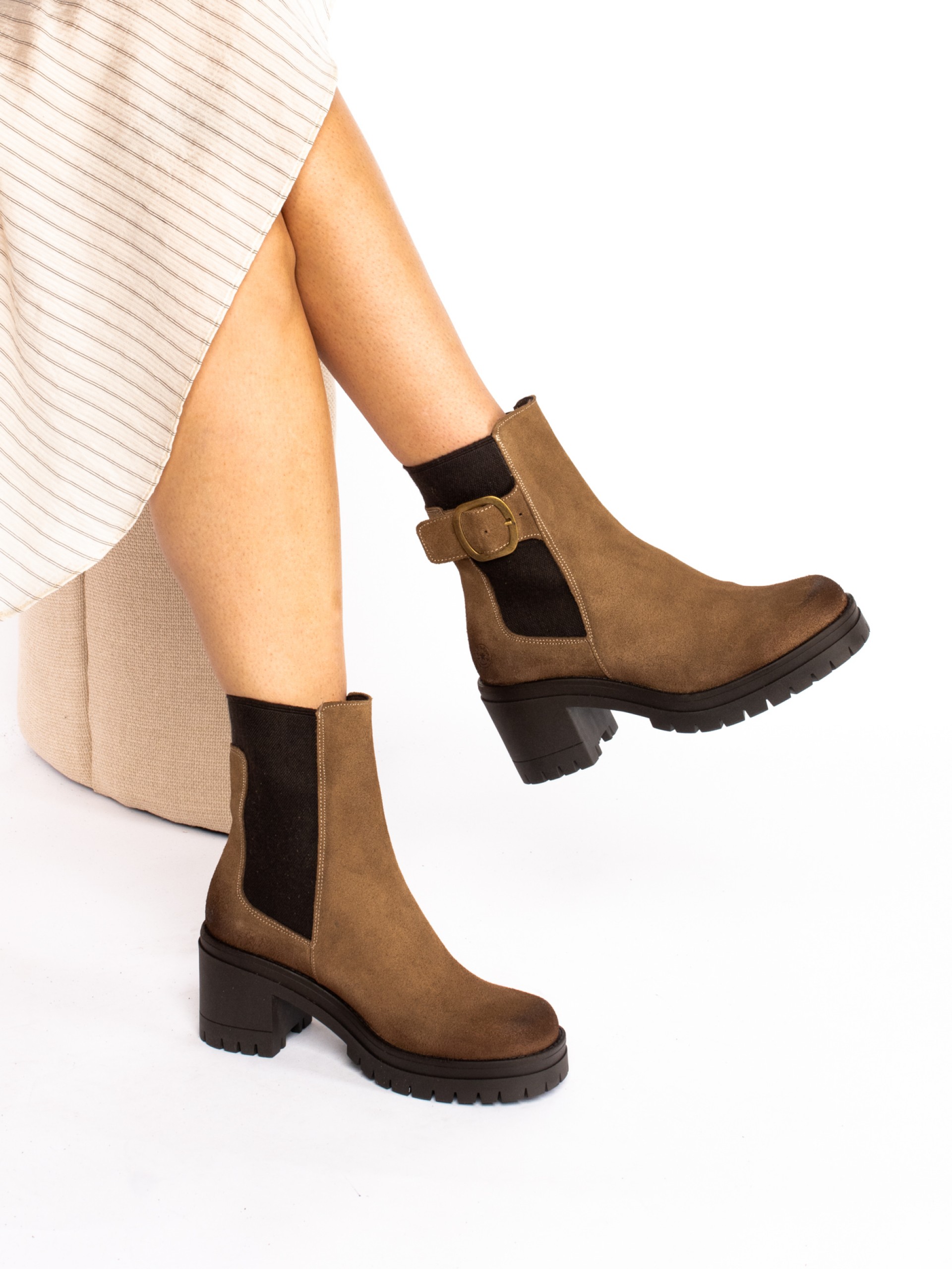 Suede High Heel Boot