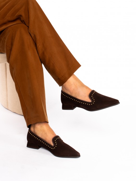 Suede Studded Shoe
