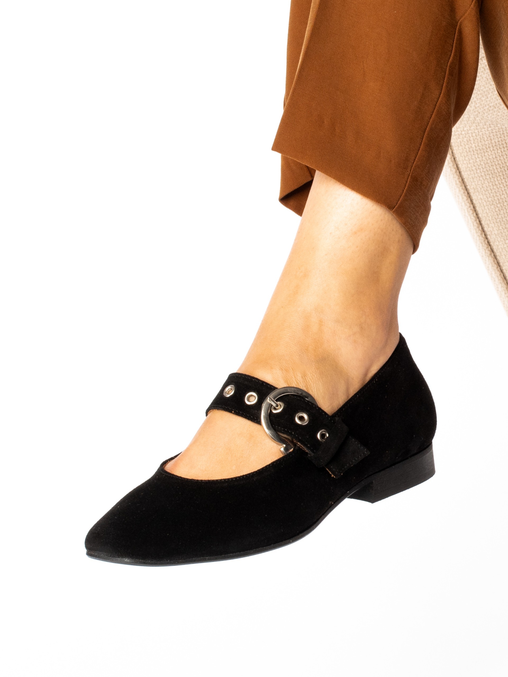 Suede Mary Jane Shoes