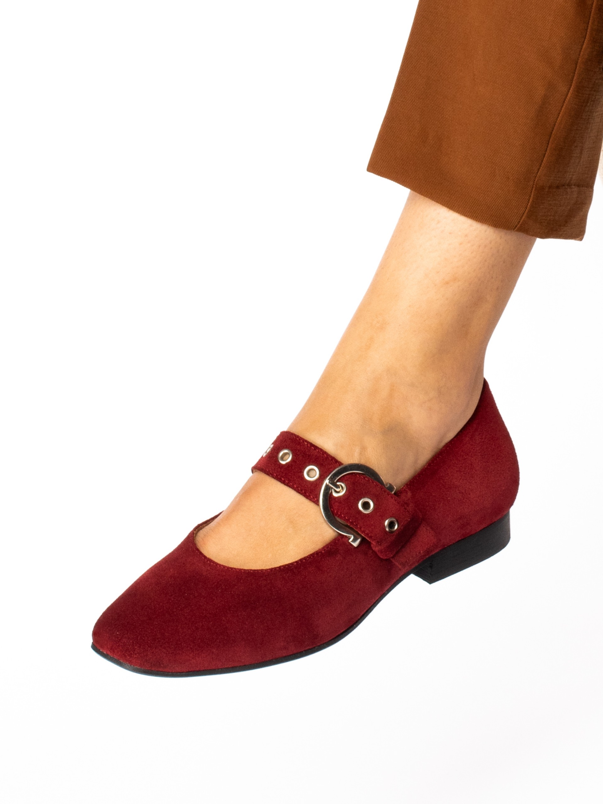 Suede Mary Jane Shoes