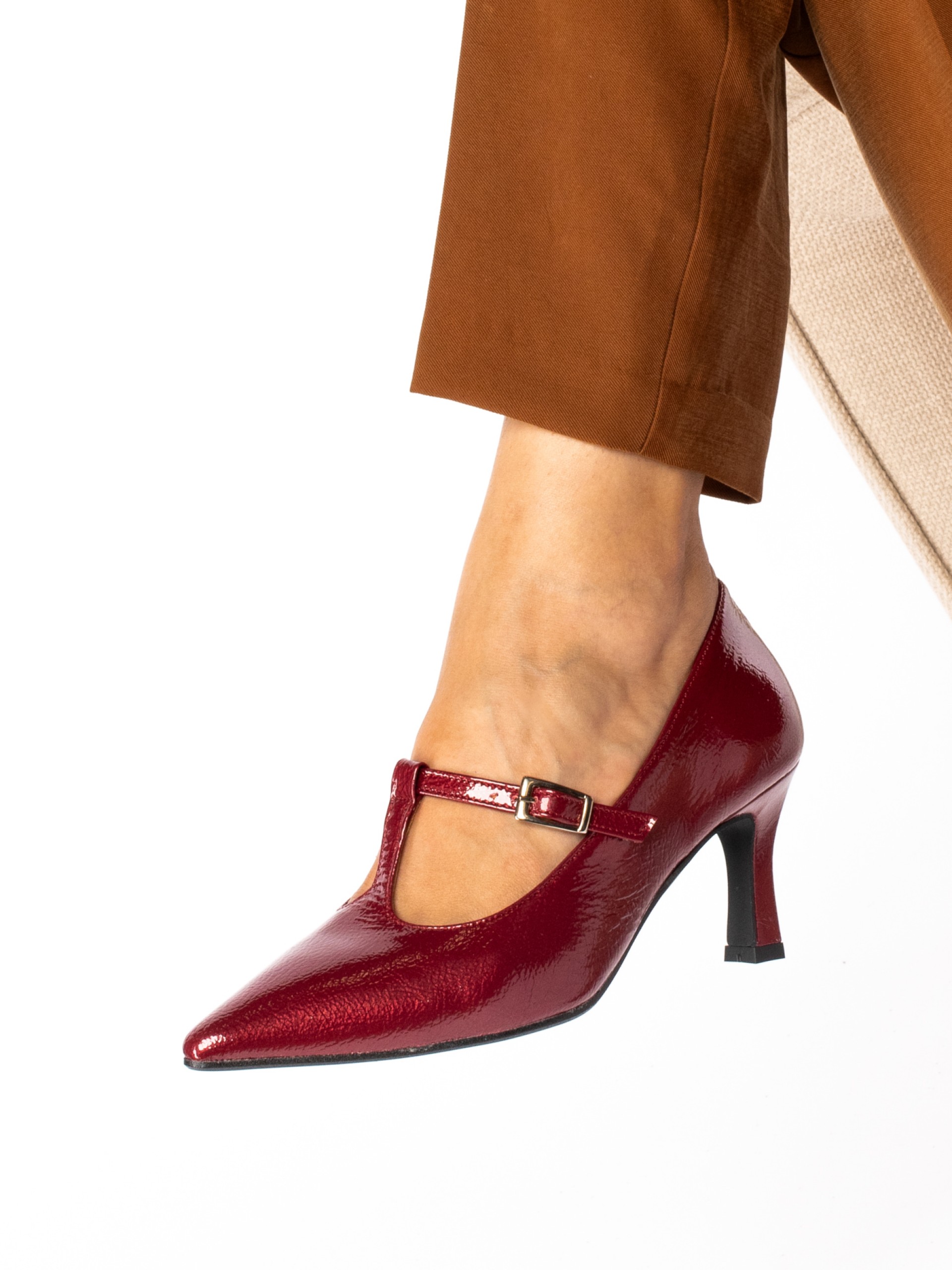 Patent Leather High Heel Shoes