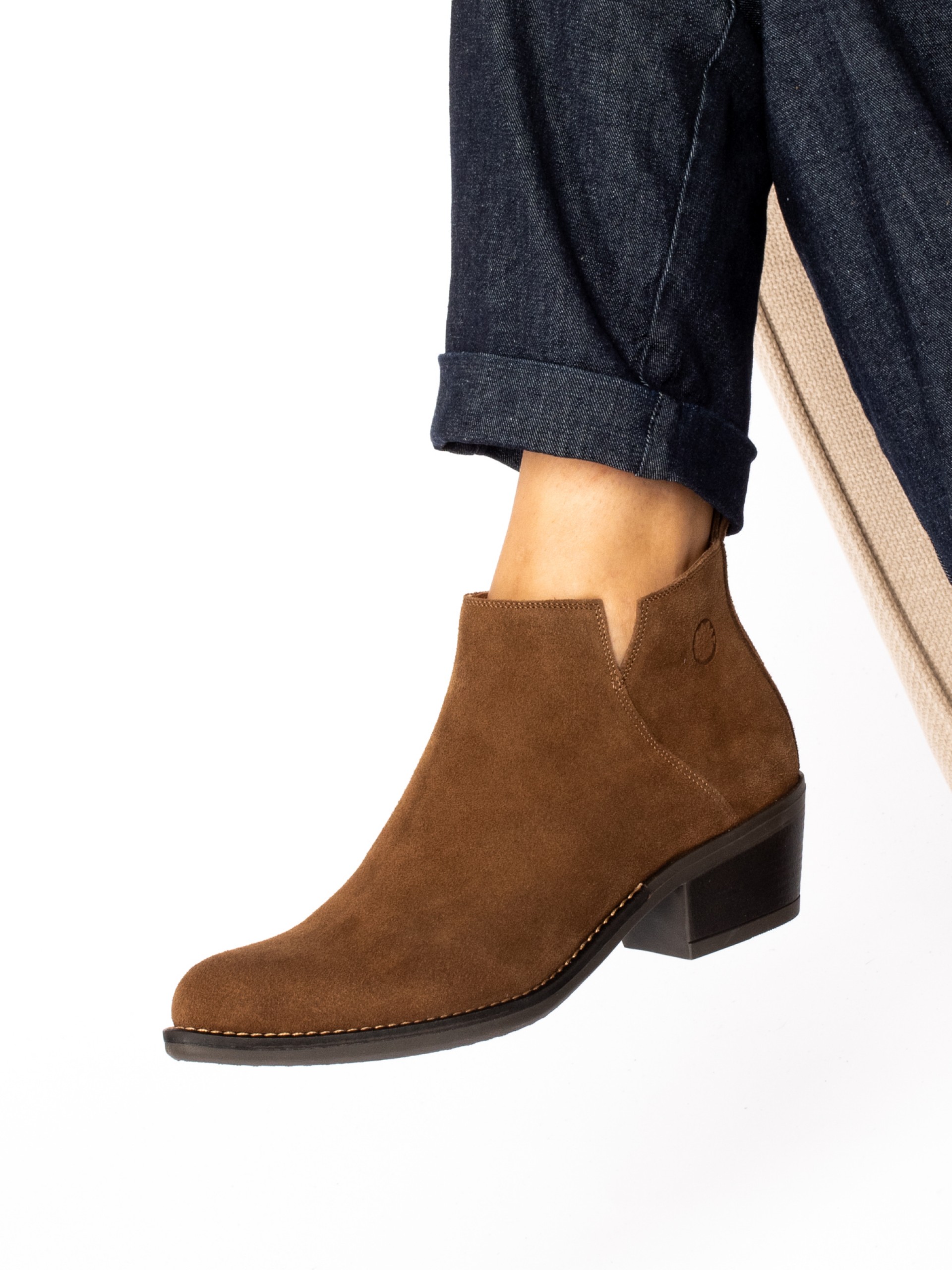 Texas-Style Suede Ankle Boot