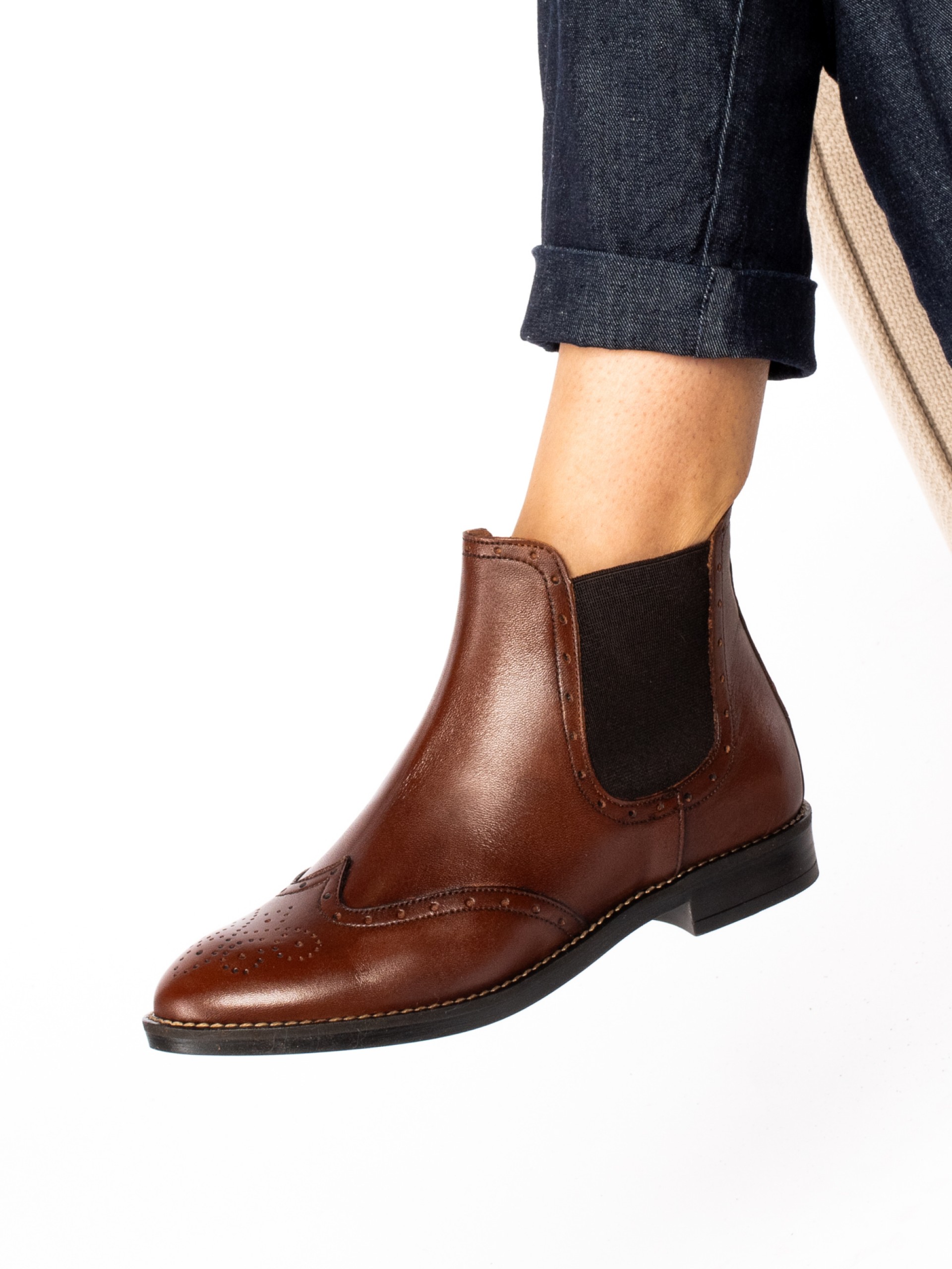Leather Chelsea Ankle Boots