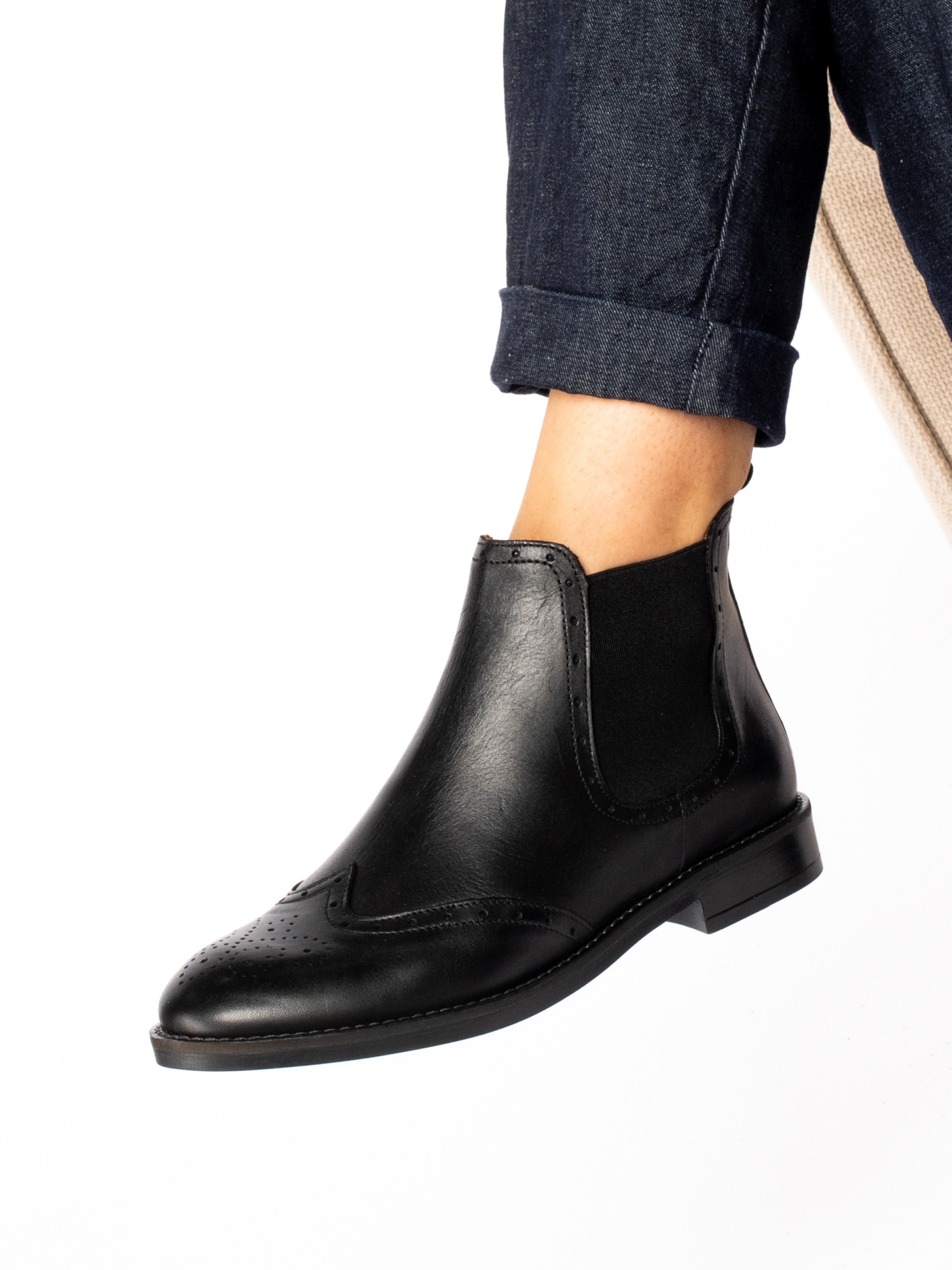 Leather Chelsea Ankle Boots