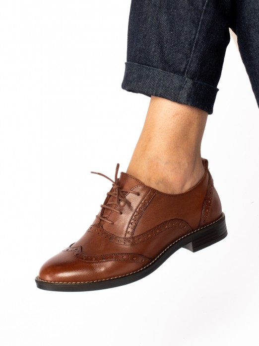 Sapato Oxford em Pele