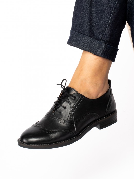 Sapato Oxford em Pele