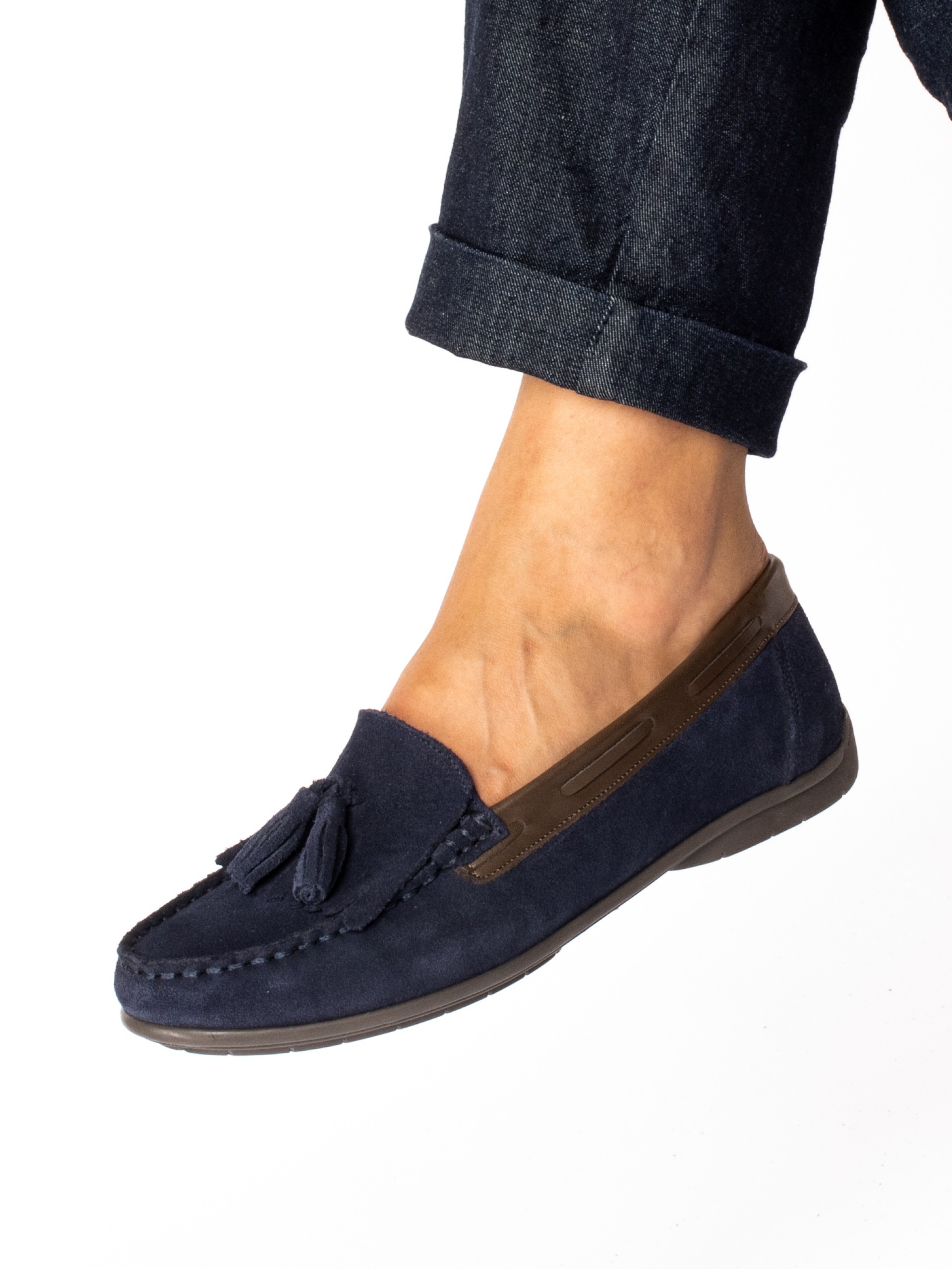 Suede Nautical Moccasins