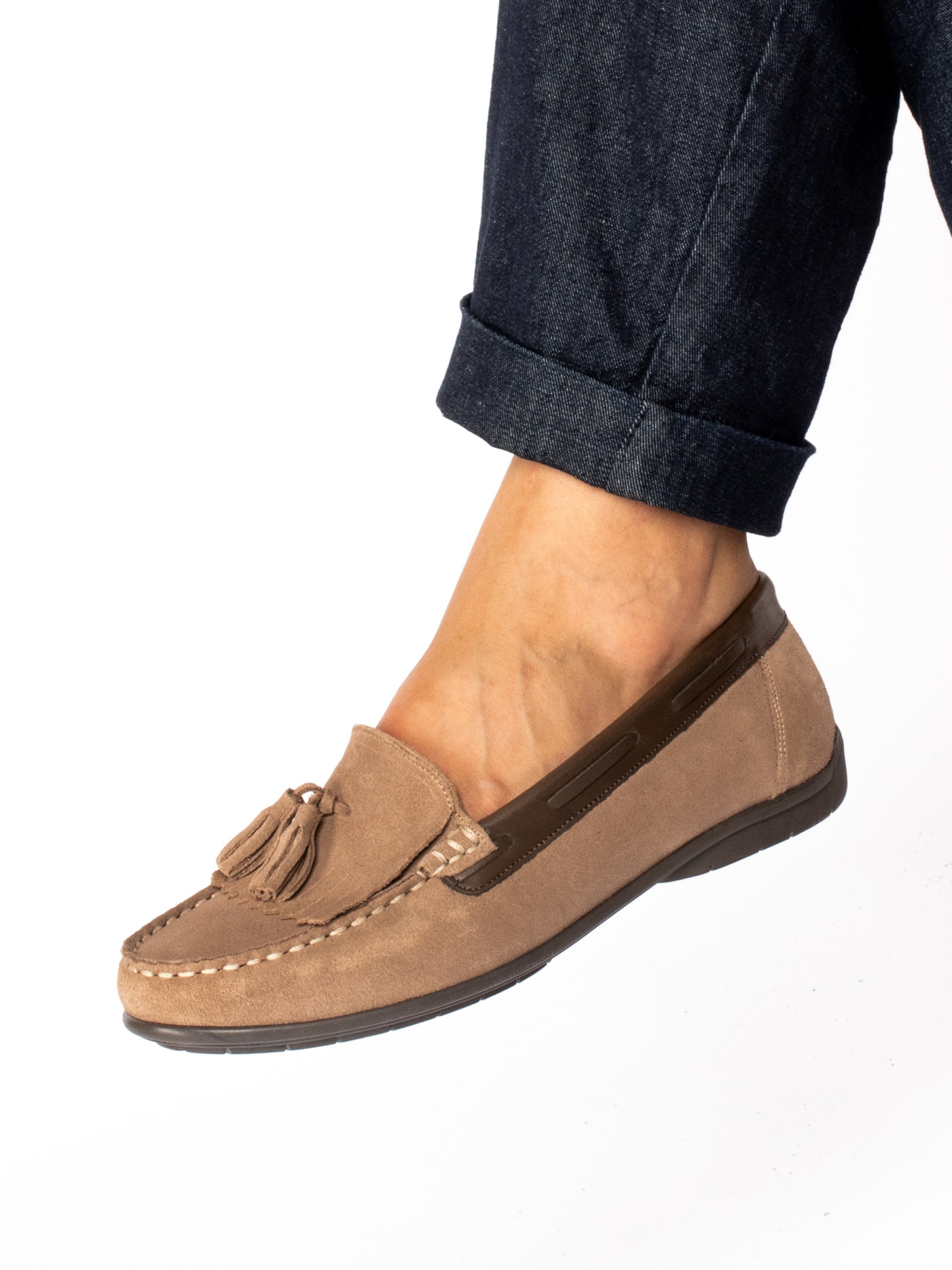 Suede Nautical Moccasins