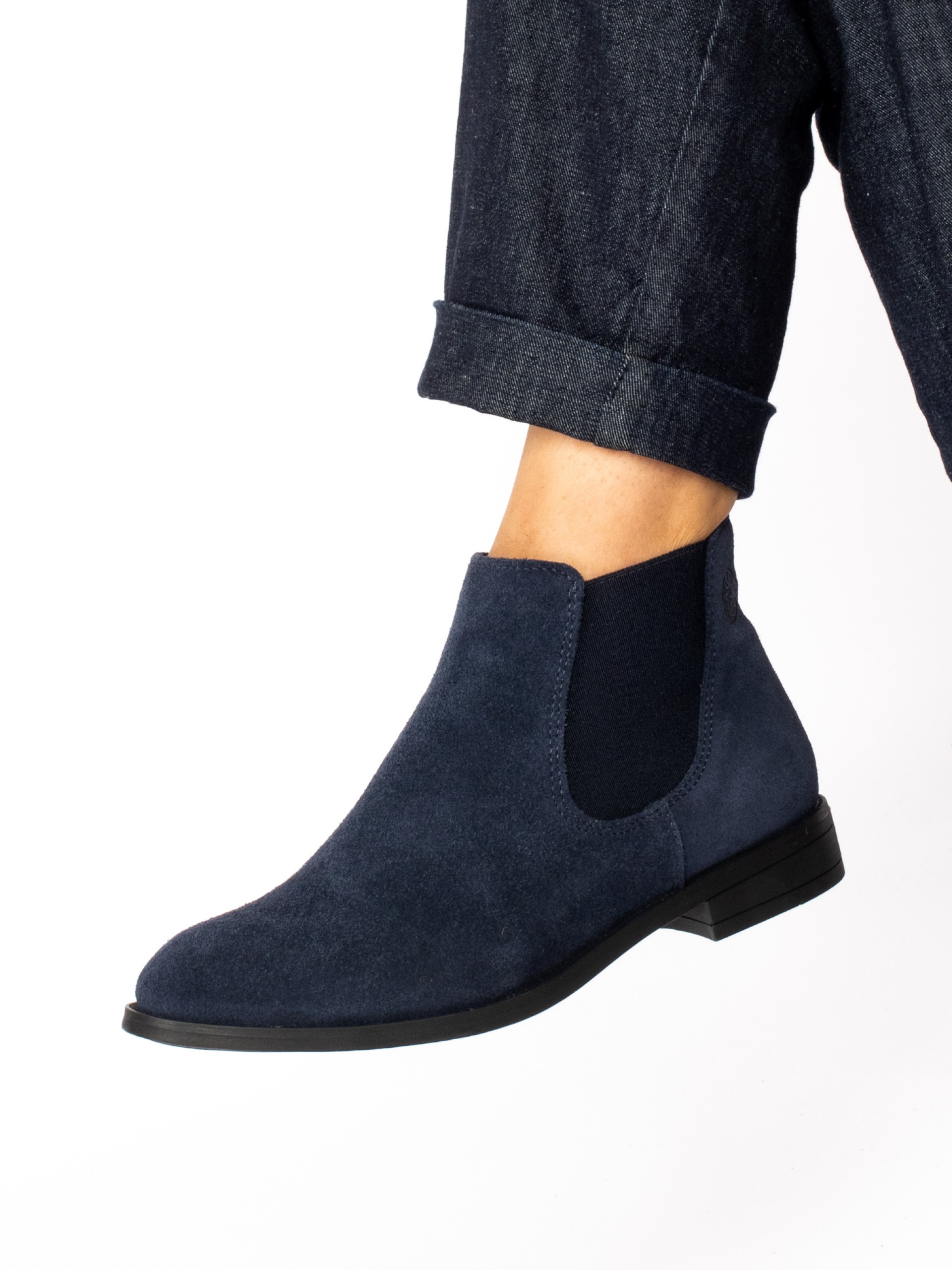 Suede Elastic Ankle Boots