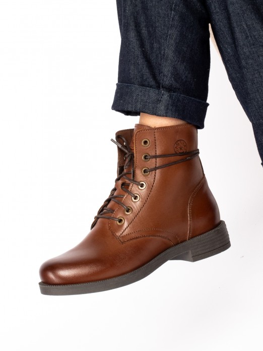 Leather Military Boot