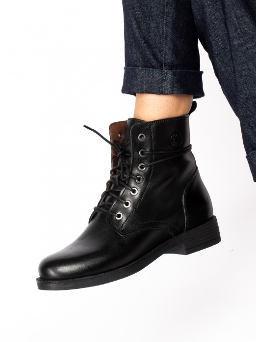 Leather Military Boot