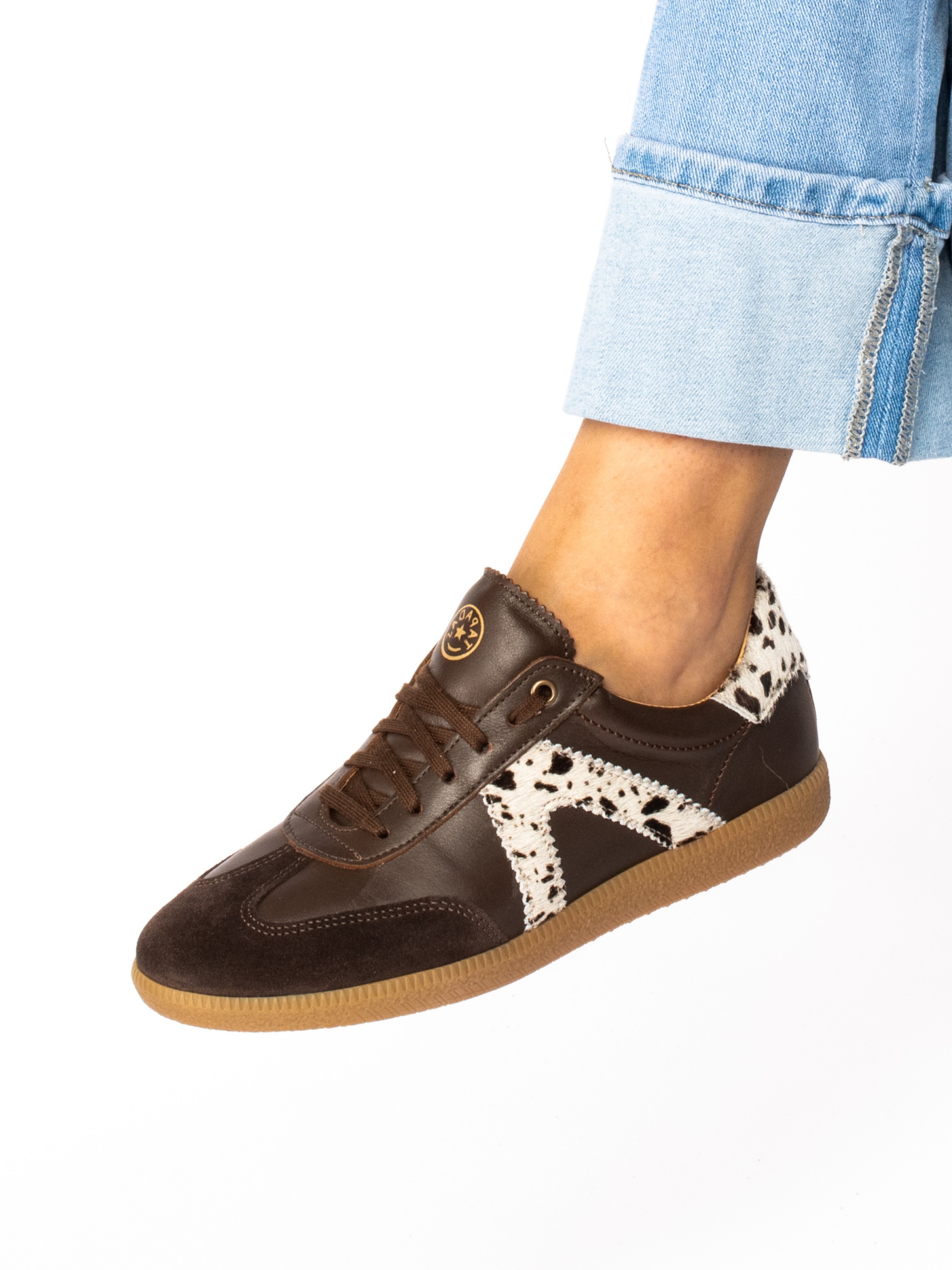 Sapato Desportivo em Pele e  Pêlo