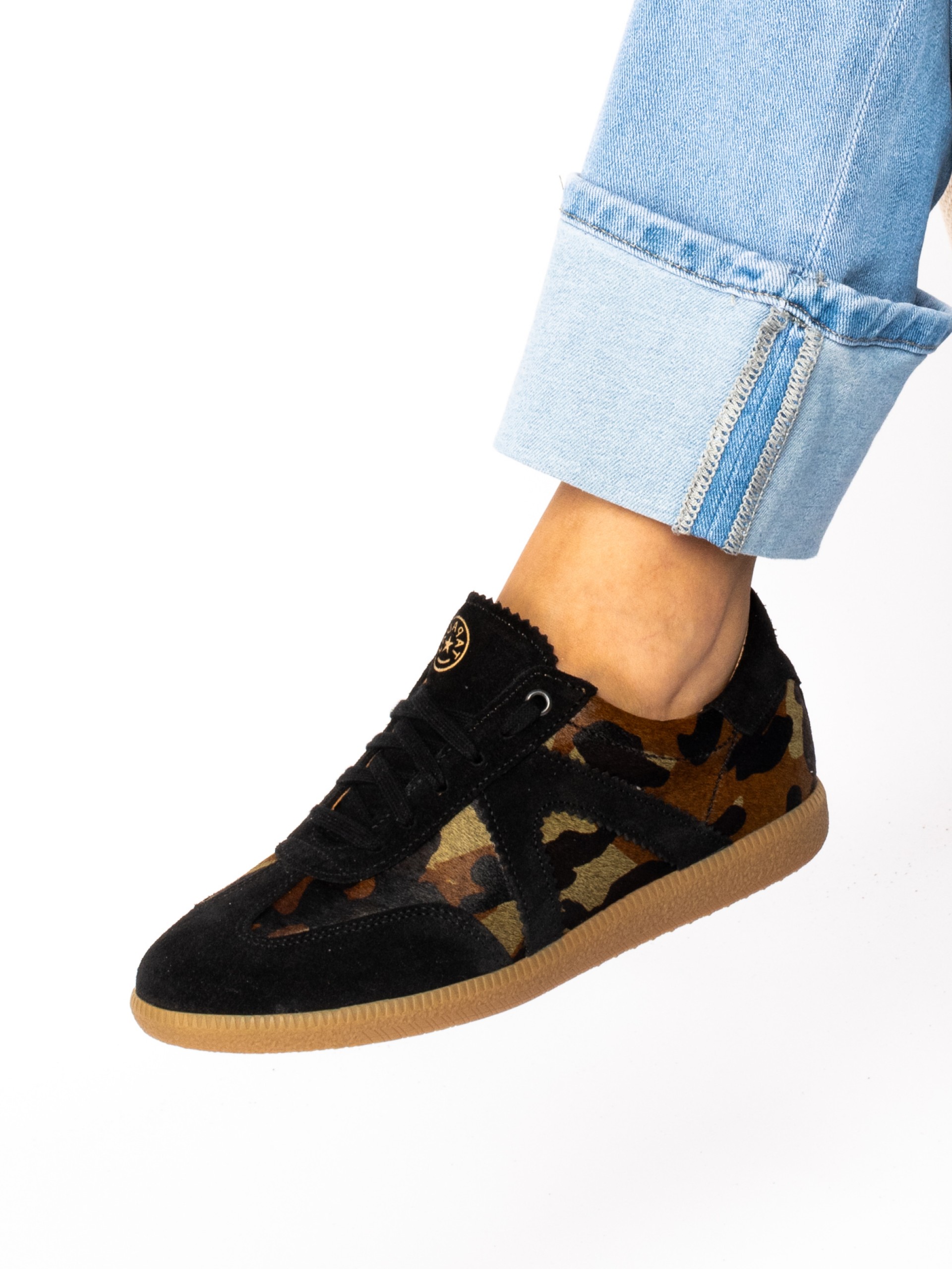 Sapato Desportivo em Pêlo com camurça