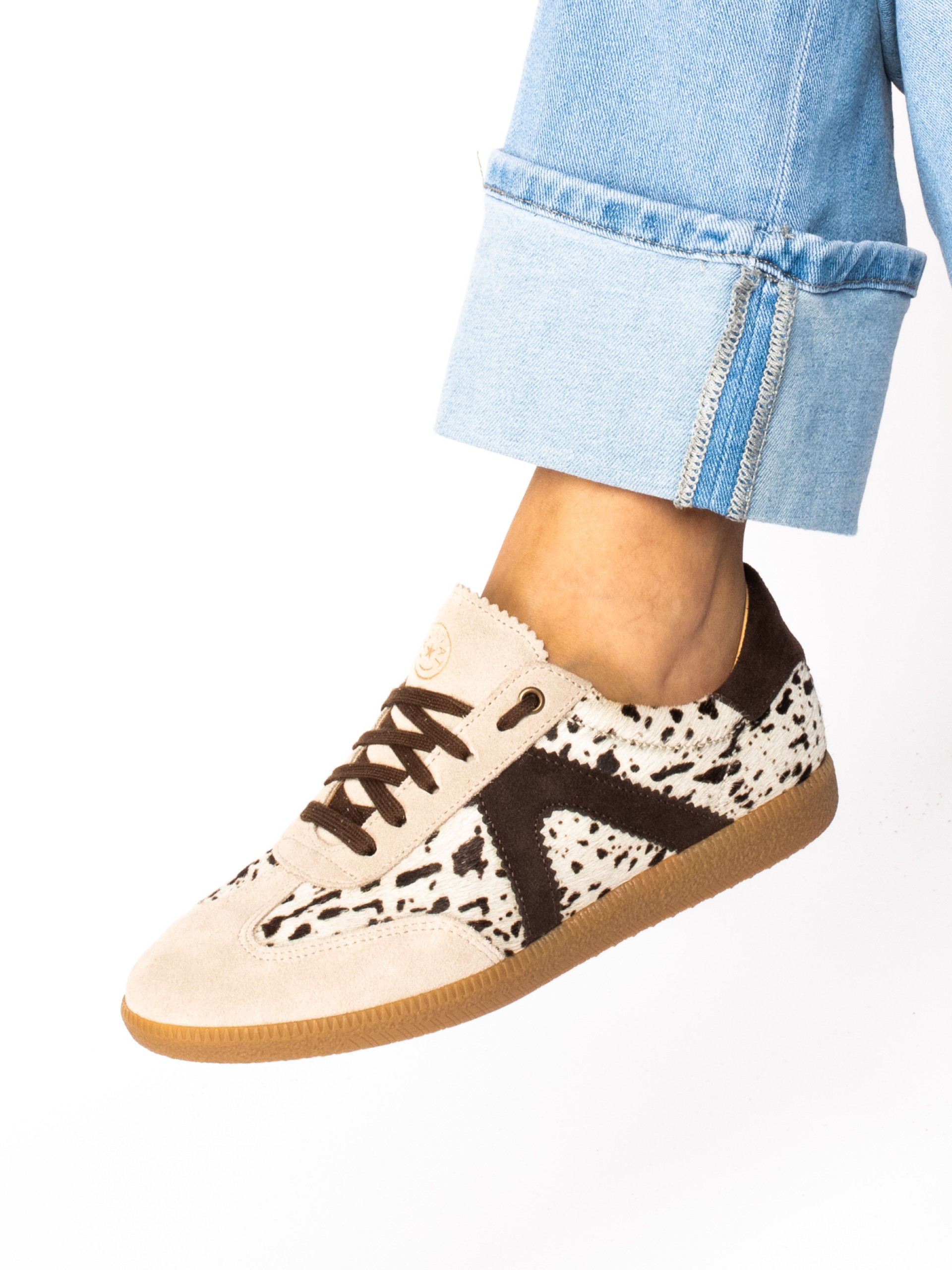 Sapato Desportivo em Pêlo com camurça