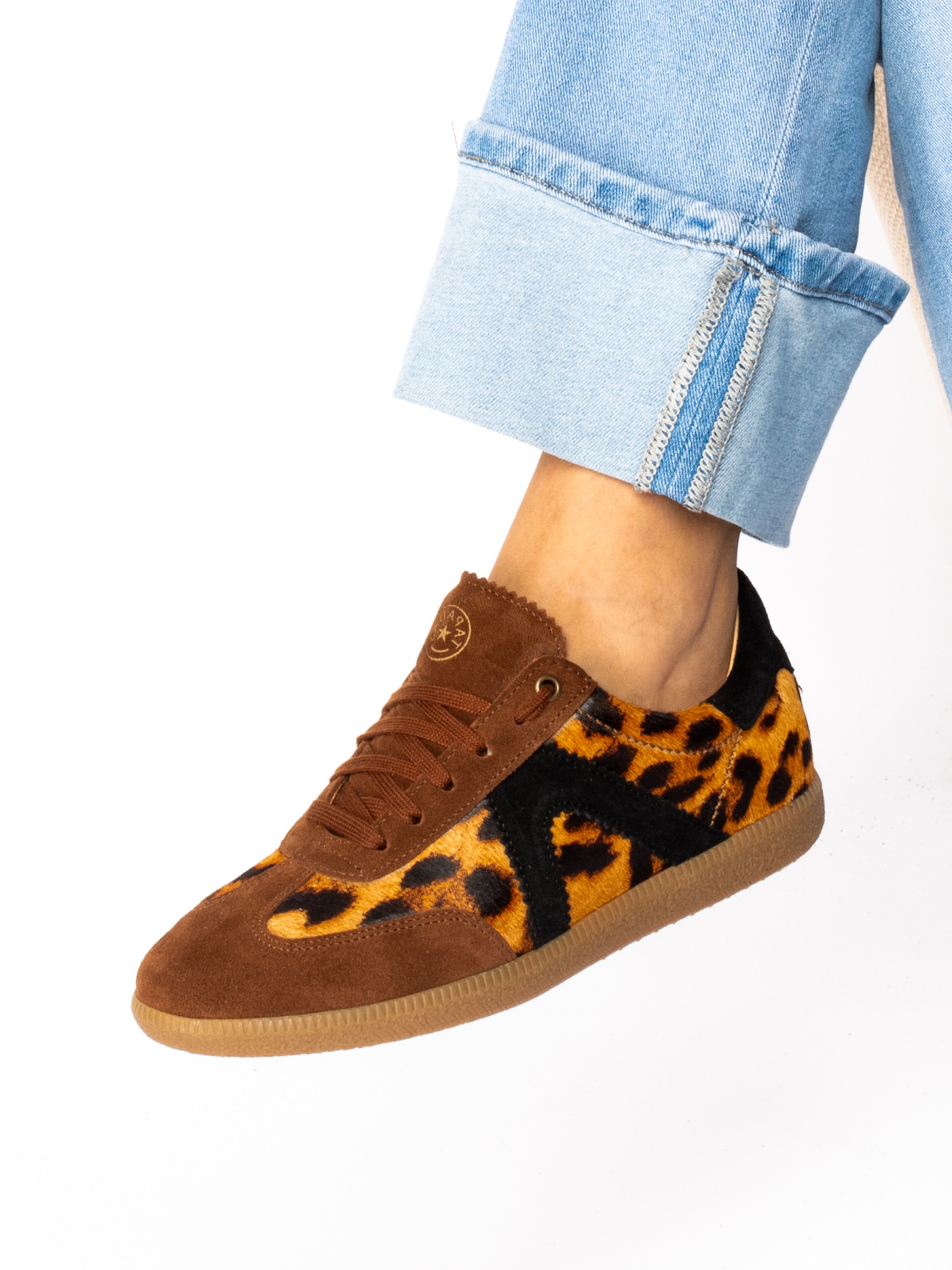 Sapato Desportivo em Pêlo com camurça