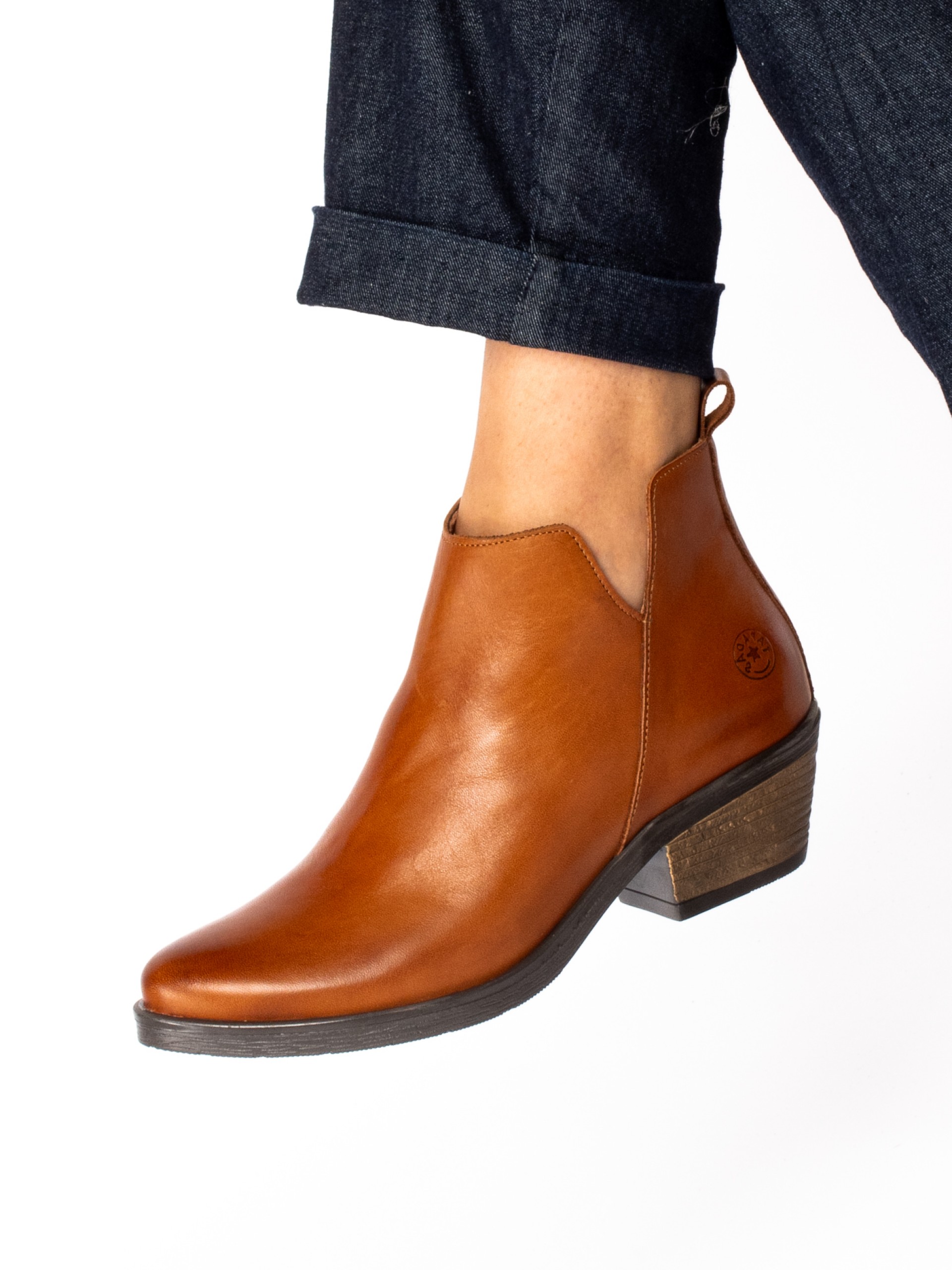 Botim Texano em Pele