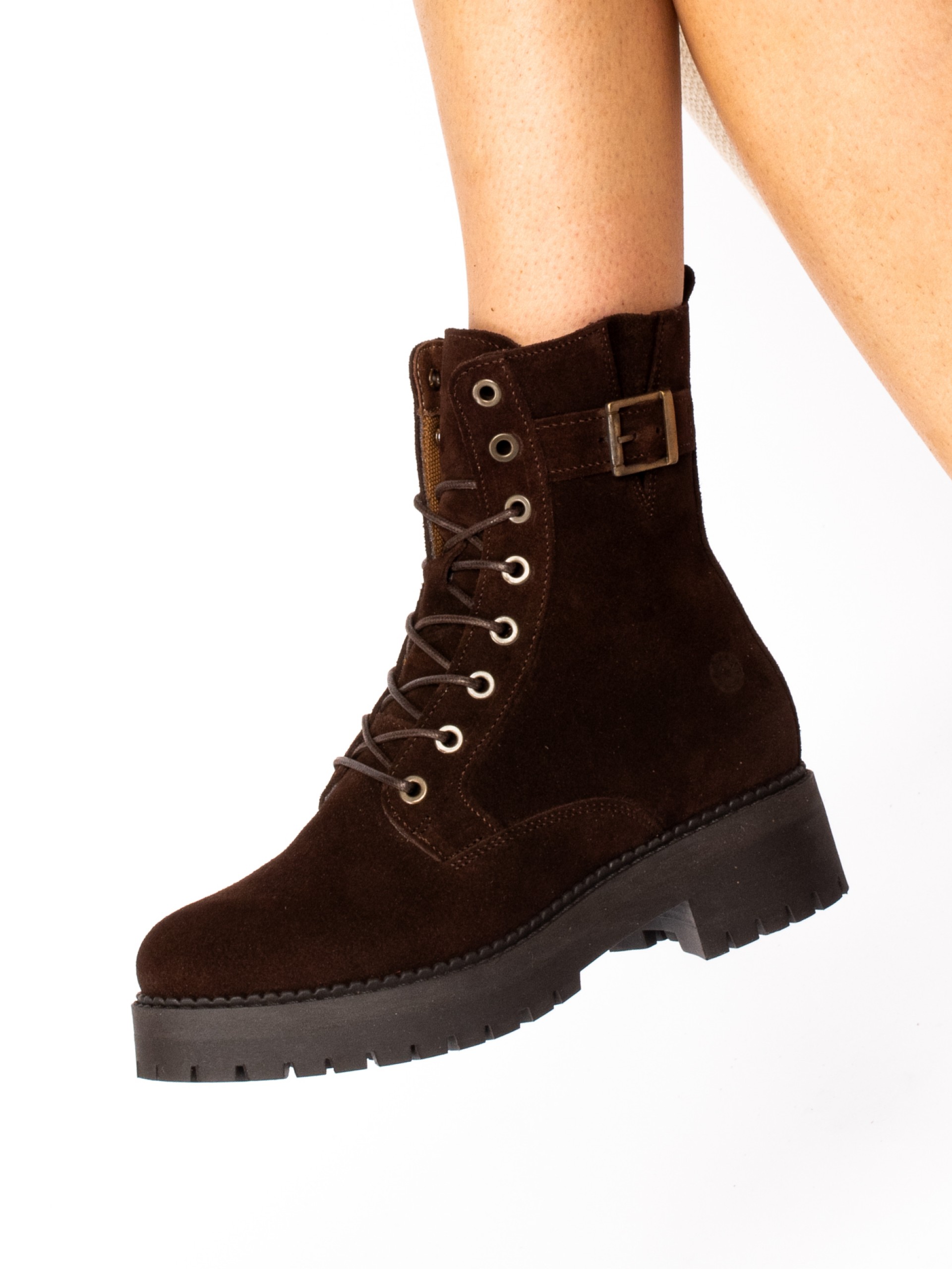 Suede Military Boots