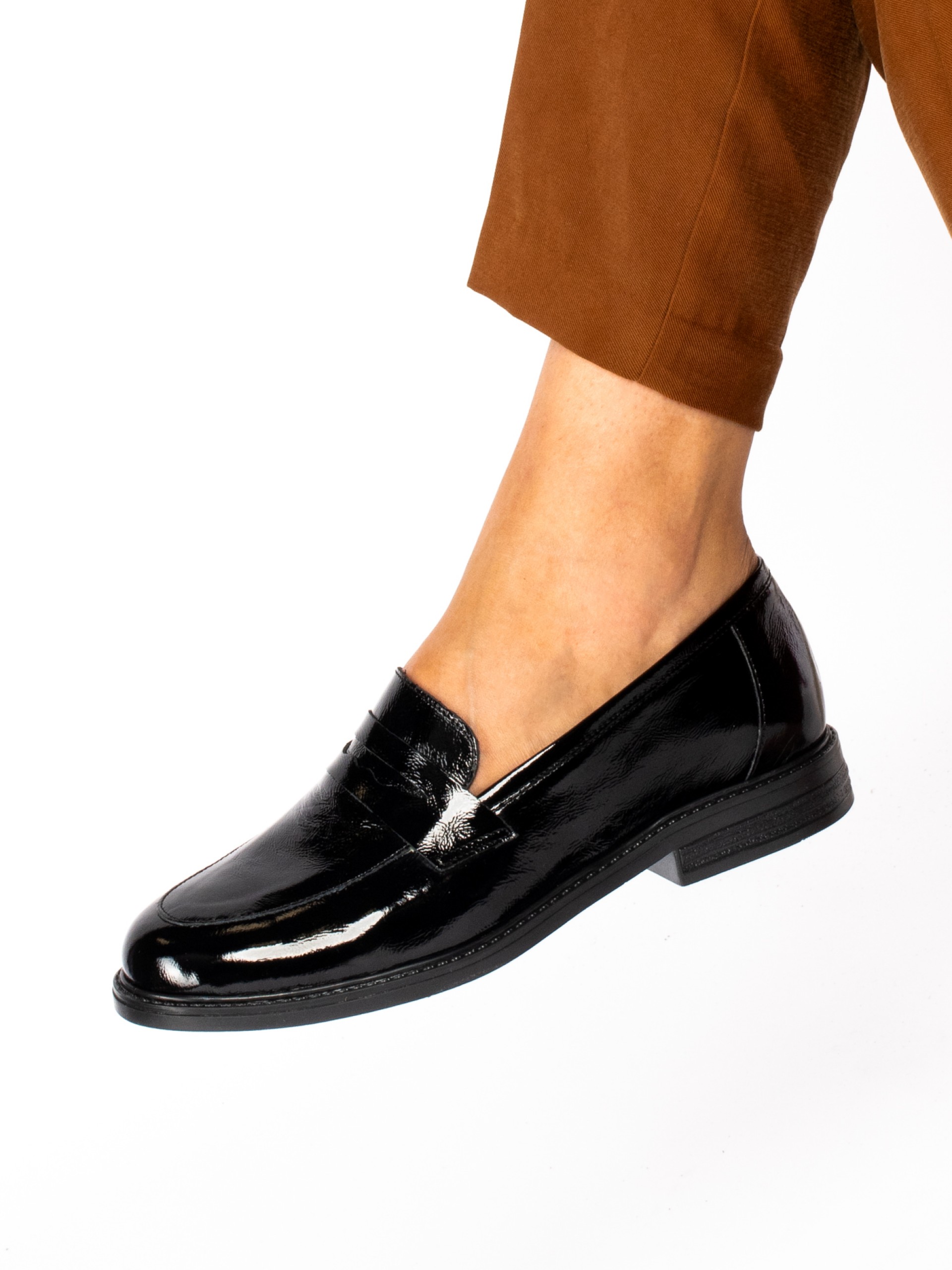 Mocassim clássico em verniz