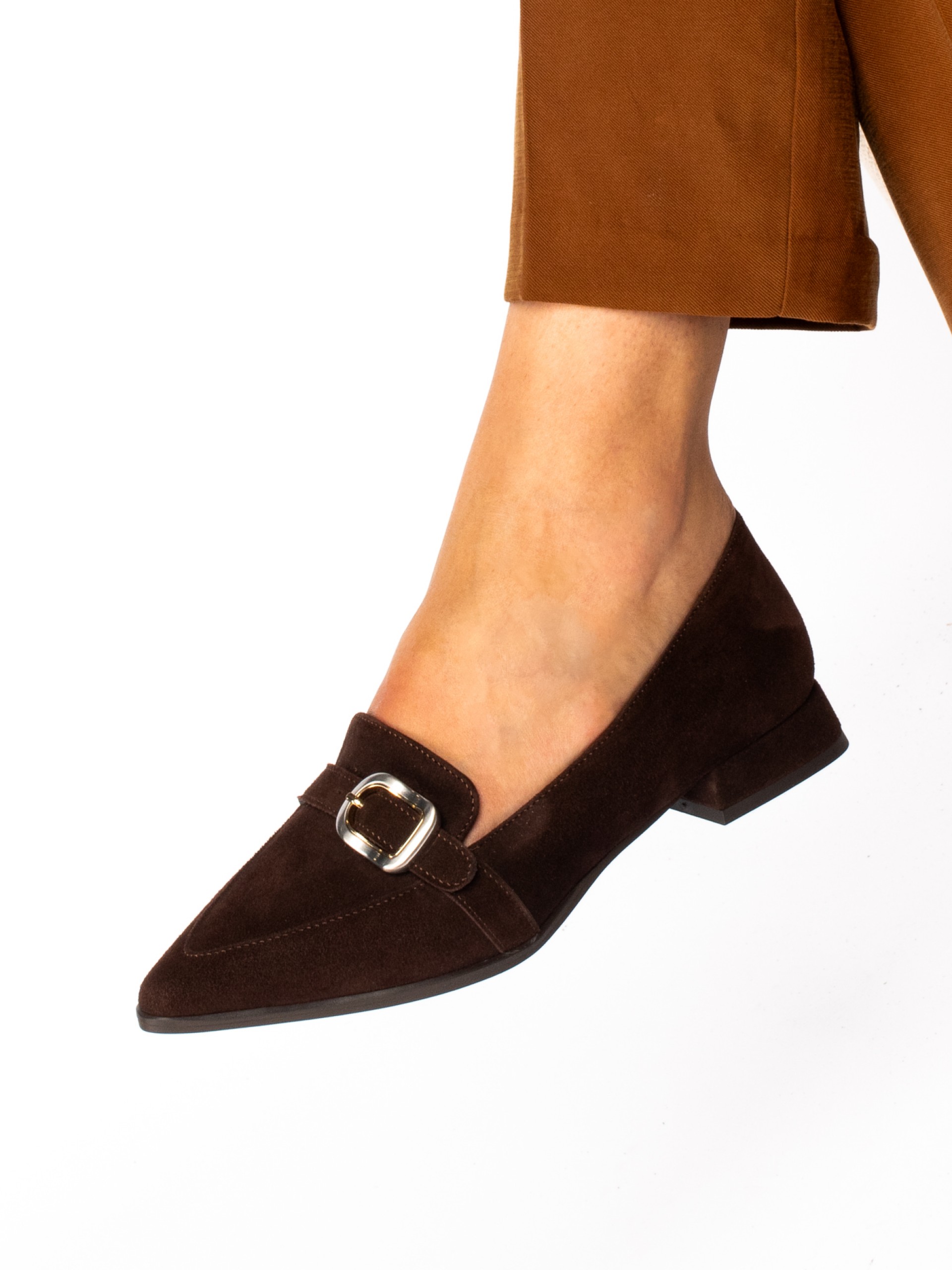 Suede Shoe
 with Buckle