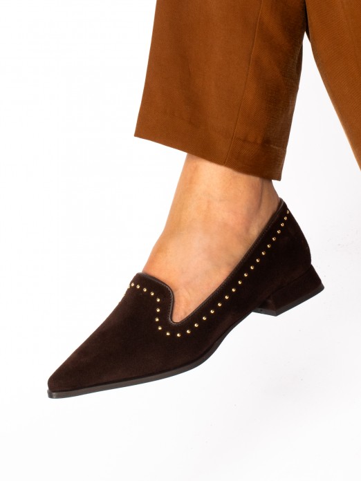 Suede Studded Shoe