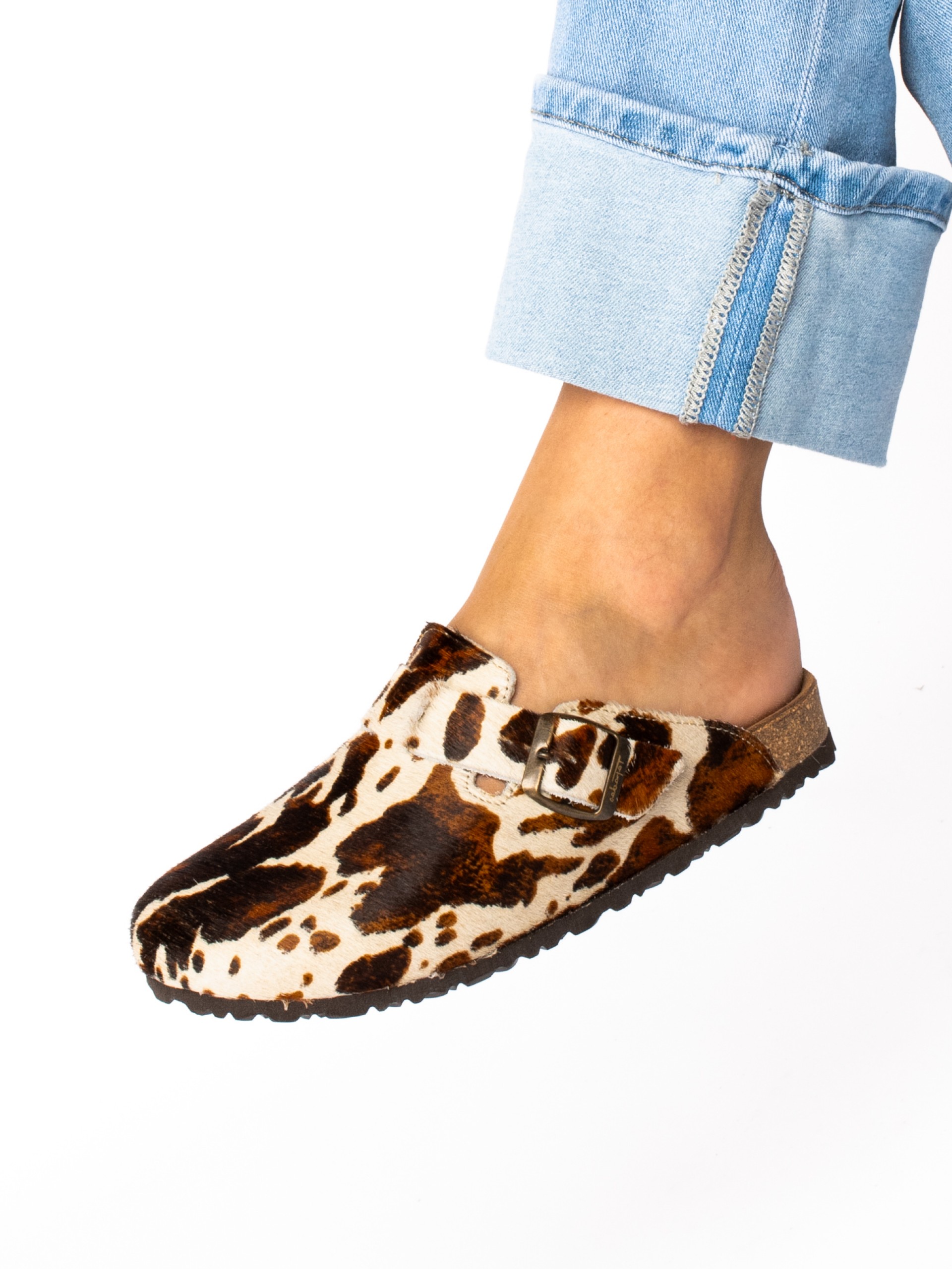 Animal Print Fur Clogs