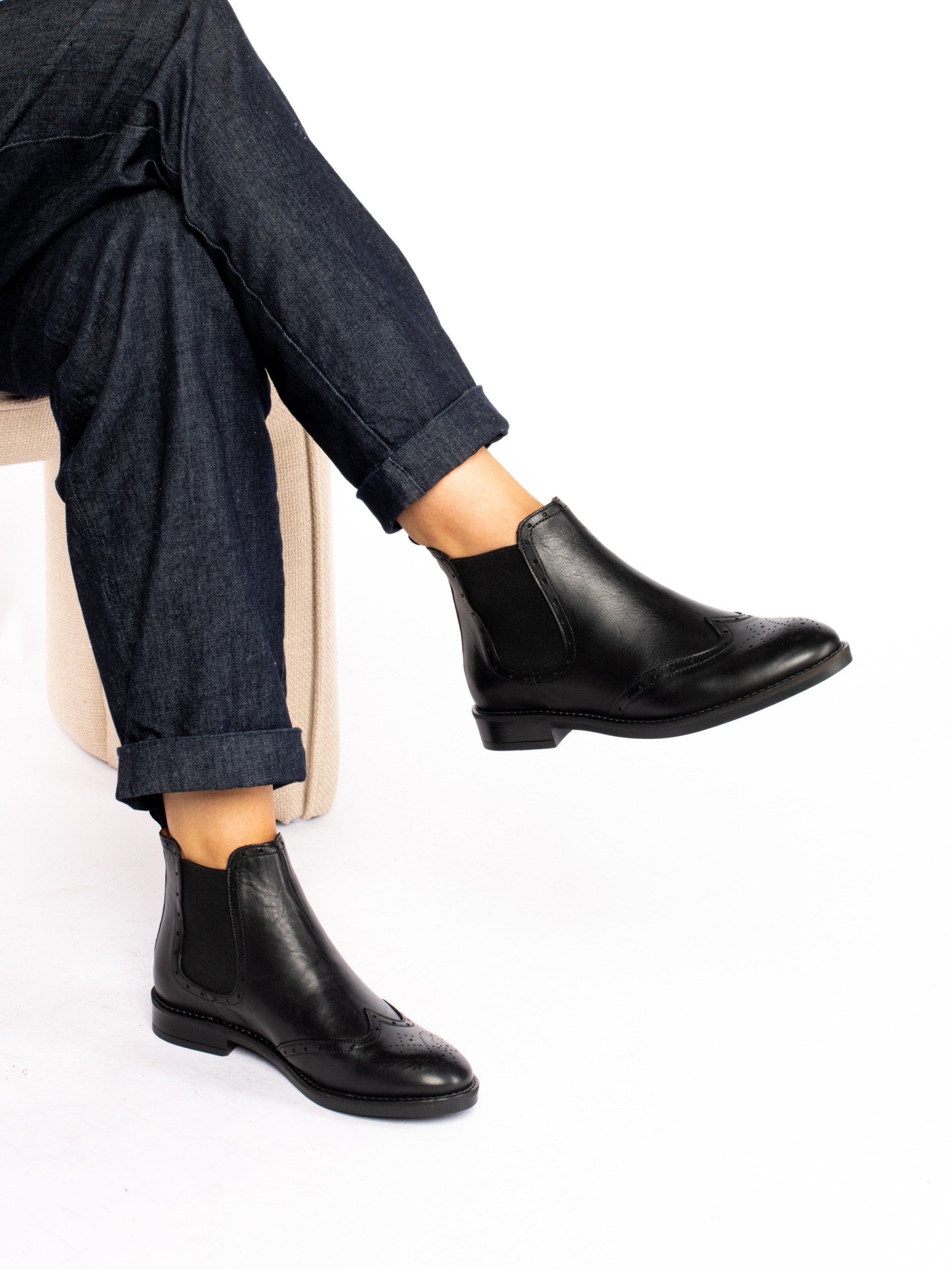 Leather Chelsea Ankle Boots