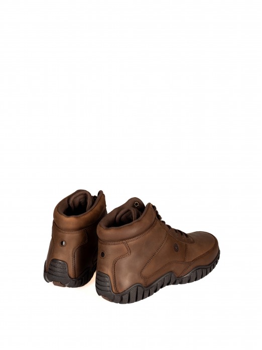 COMFORTABLE LEATHER LACE-UP BOOT