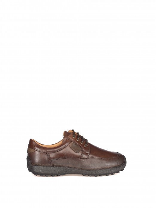 LEATHER LACE-UP SHOES