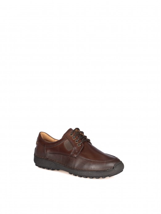 LEATHER LACE-UP SHOES