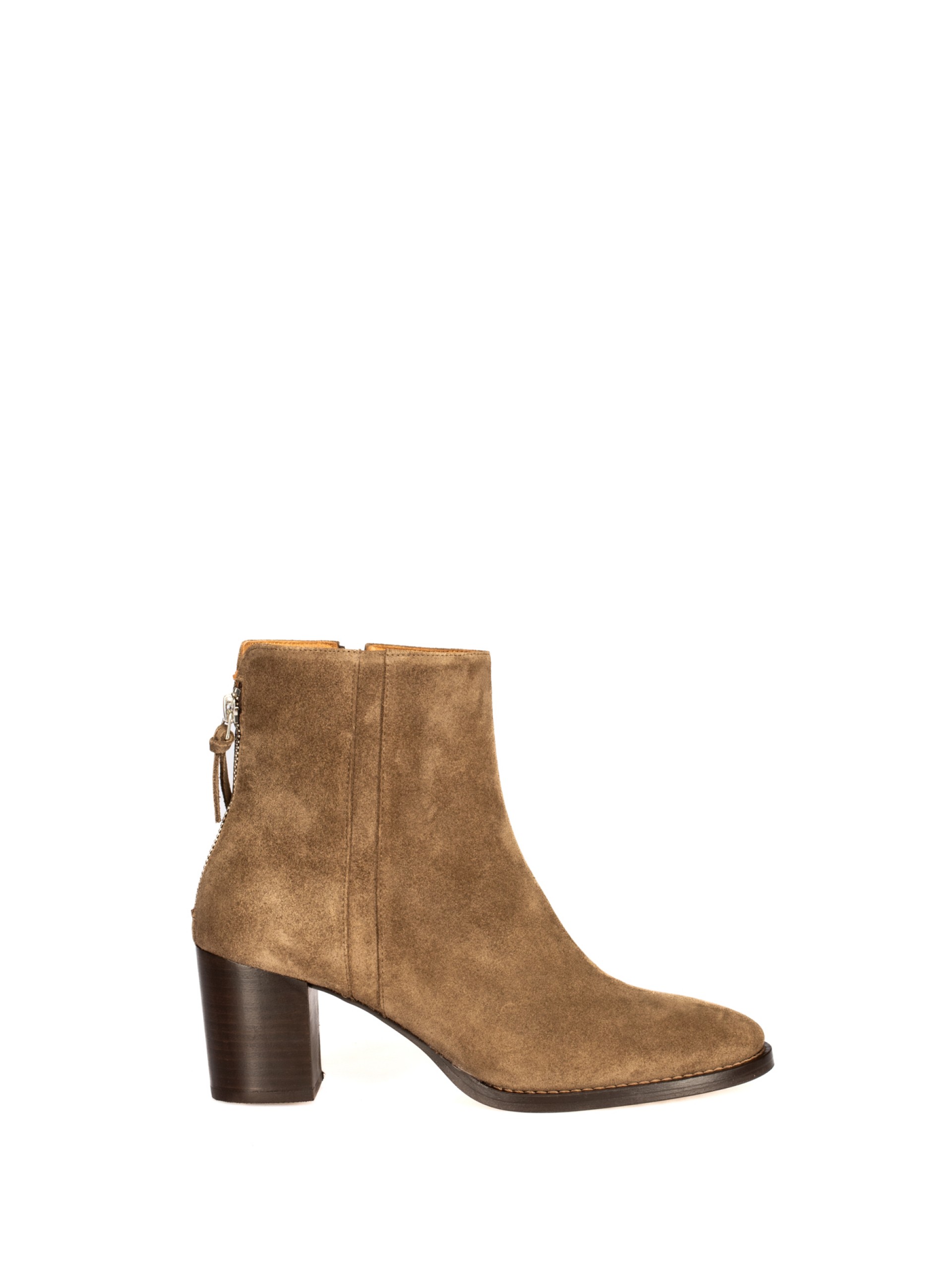 Botim de Salto médio em Camurça Sofia Costa