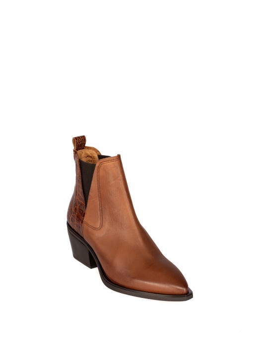 Botim Texano em Pele Botim Texano em Pele