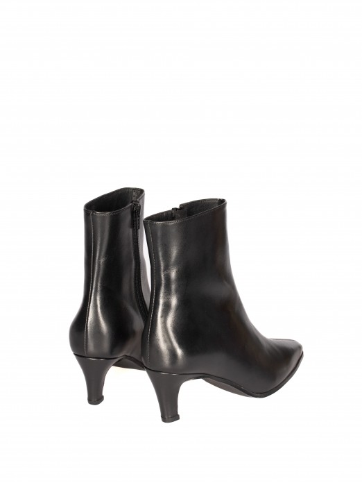 Leather High Heel Ankle Boots Leather High Heel Ankle Boots