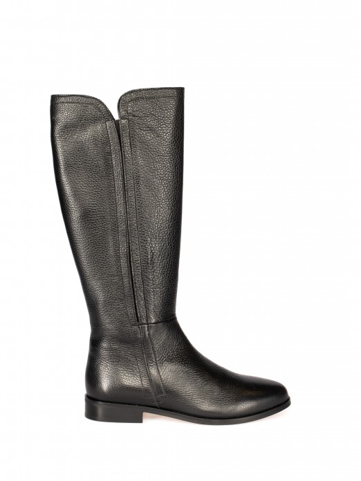 High-Cut Leather Boot