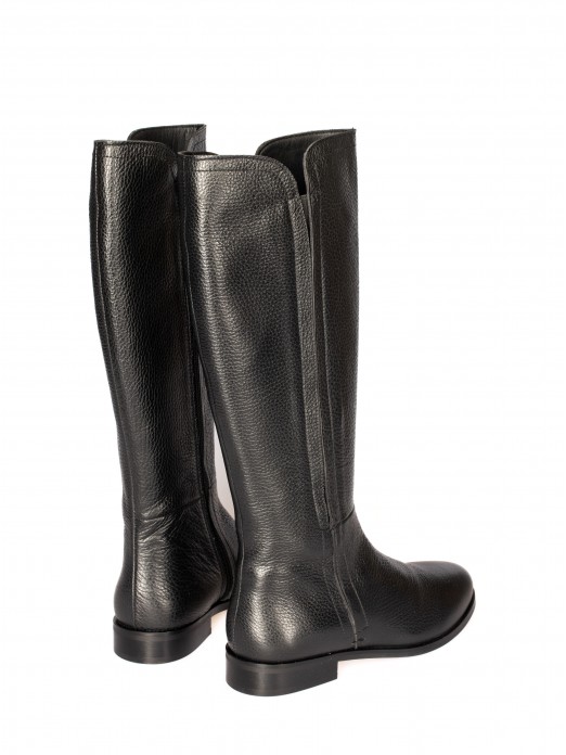 High-Cut Leather Boot