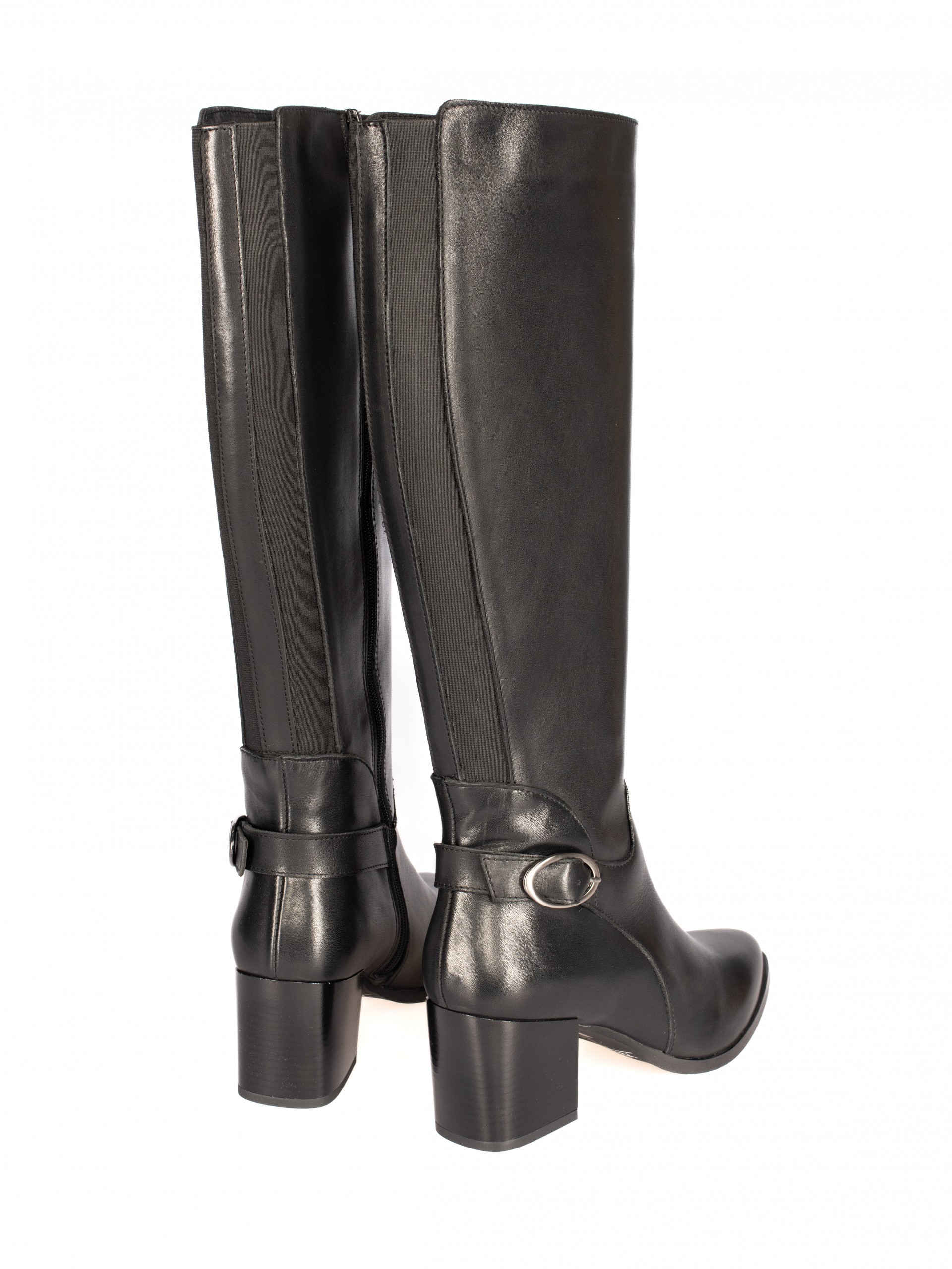 Bota Cano Alto em Pele