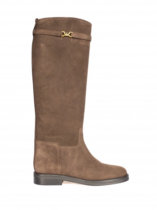 Bota Cano Alto em Camura com detalhe