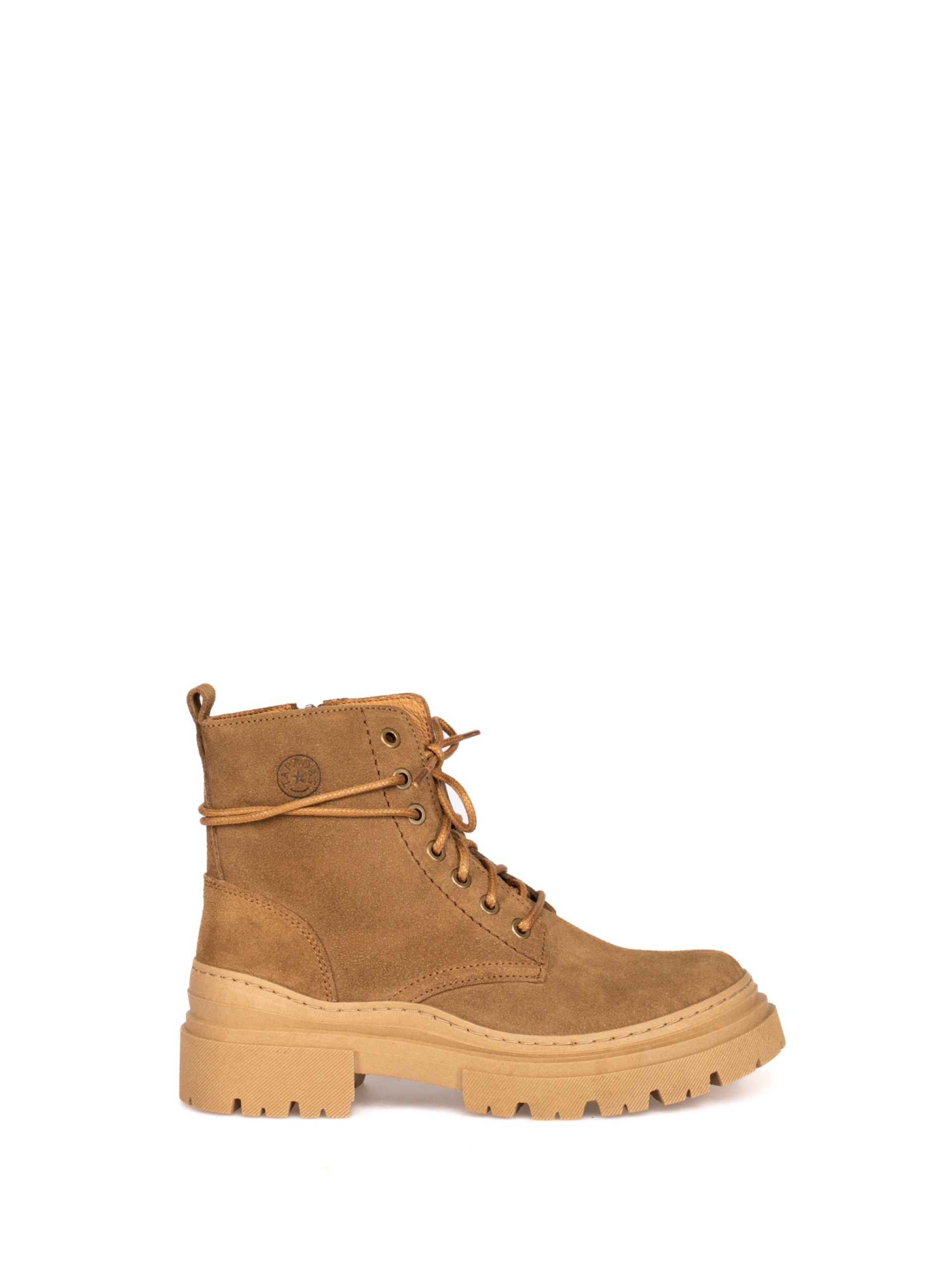 Military ankle boots with high soles