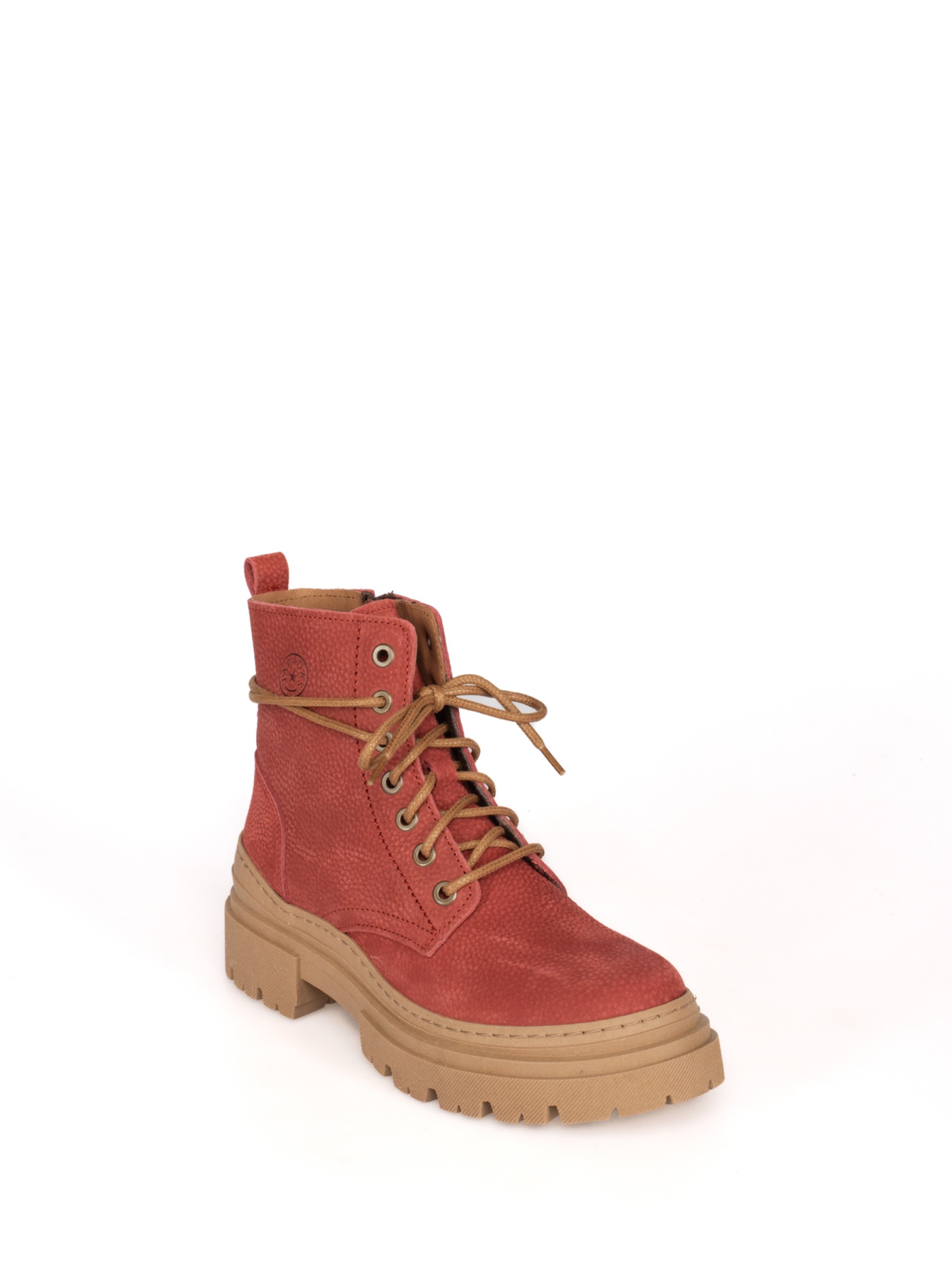 Military ankle boots with high soles