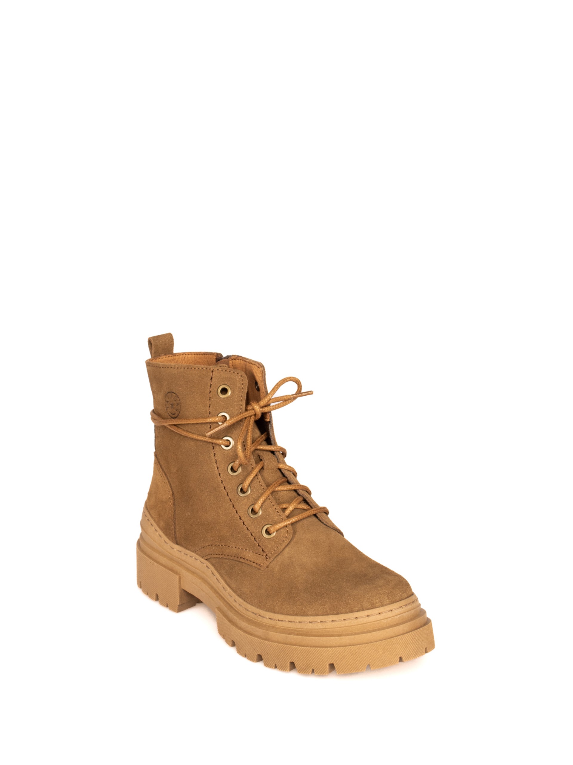 Military ankle boots with high soles