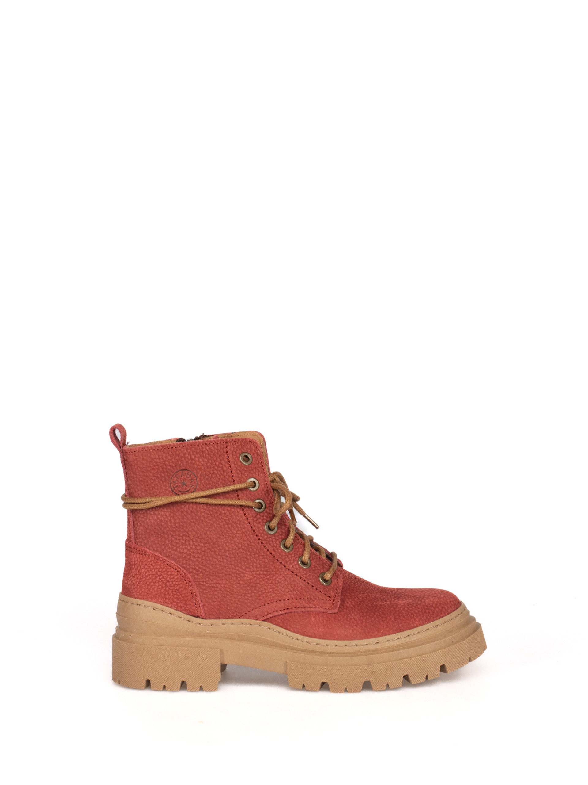 Military ankle boots with high soles