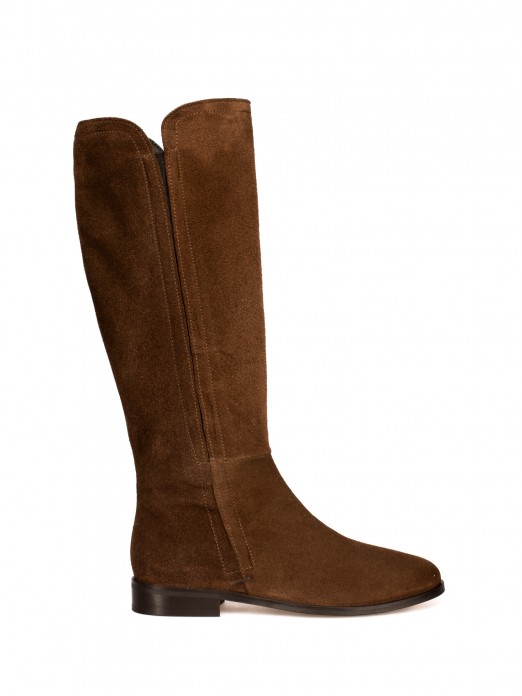High-Cut Suede Boot