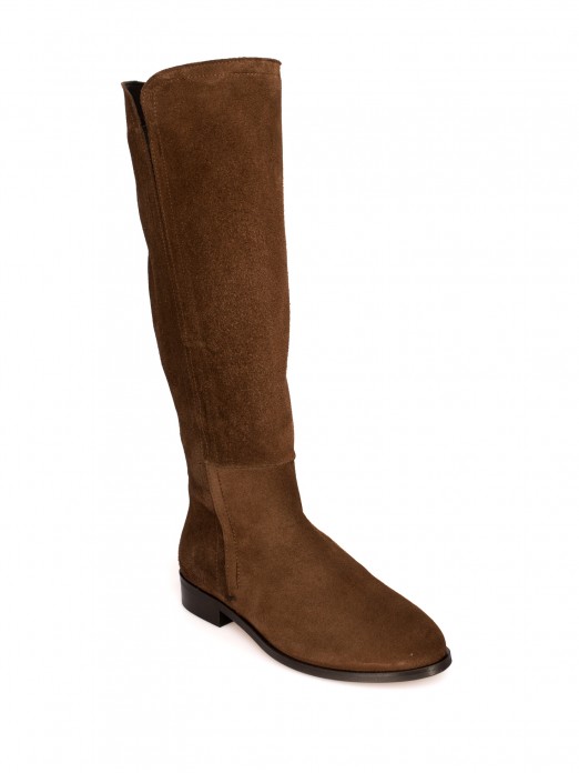High-Cut Suede Boot